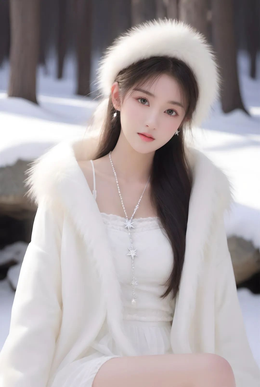 美图壁纸欣赏：乡村雪景 - 炫图天下