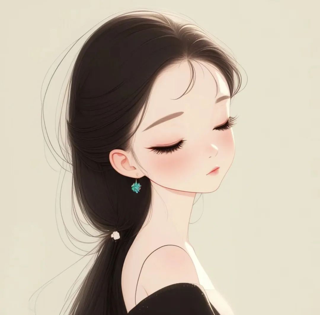 干净简约女生头像 - 炫图天下