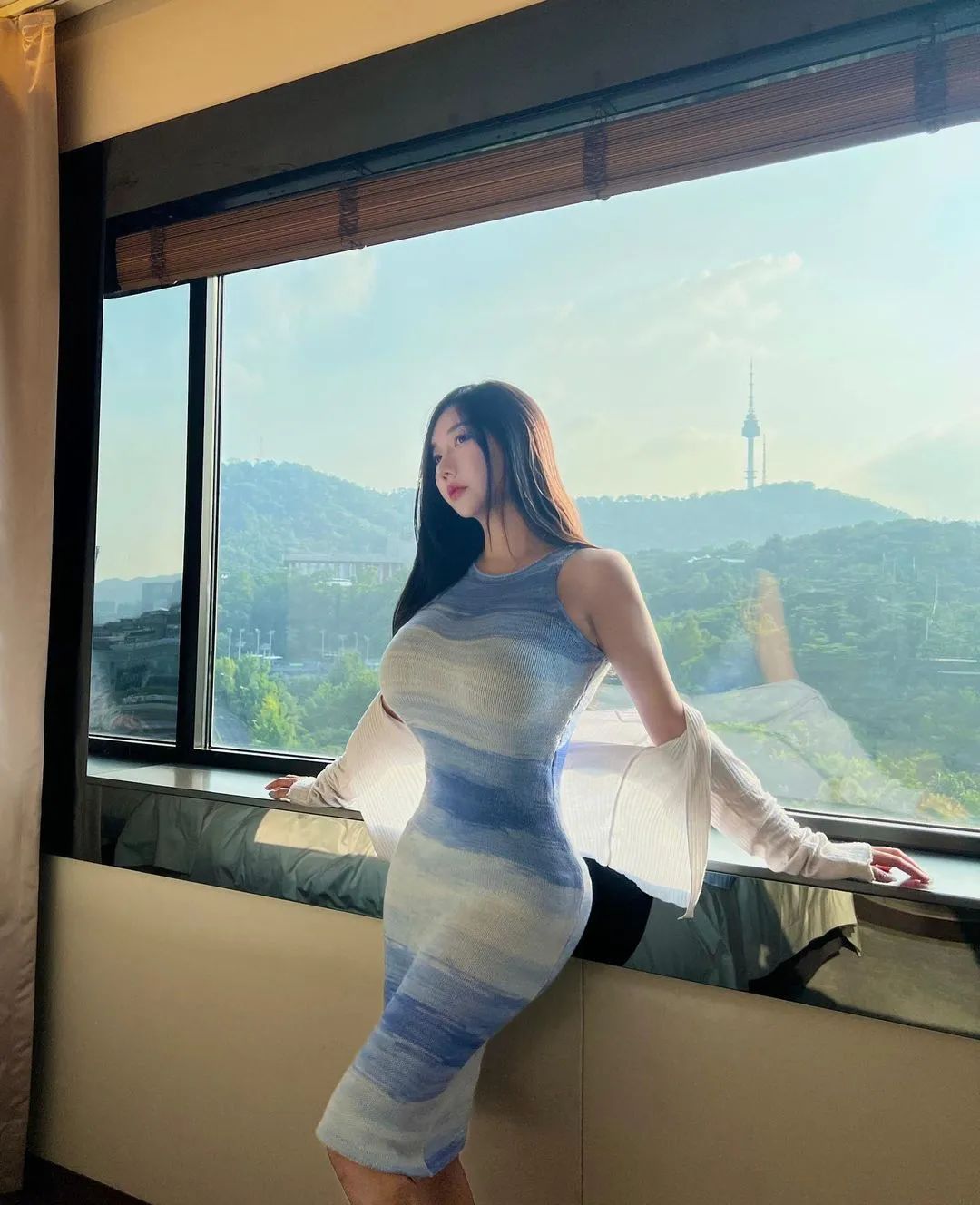 韩国极品少妇！珠圆玉润，极致腰臀比，这身材真的太润了 - 炫图天下