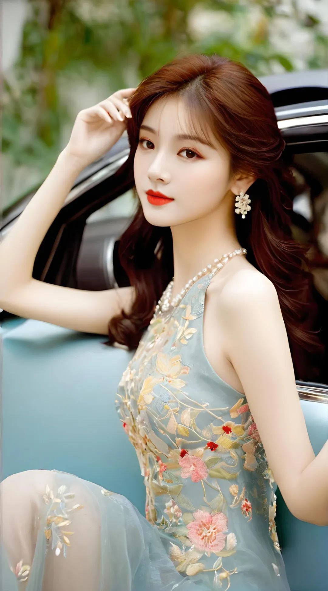 AI美女 | 车展美丽女神 皮肤白皙 身材高挑 - 炫图天下