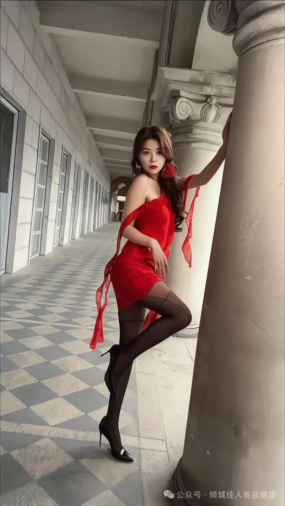 【美女写真】红衣美人 - 炫图天下