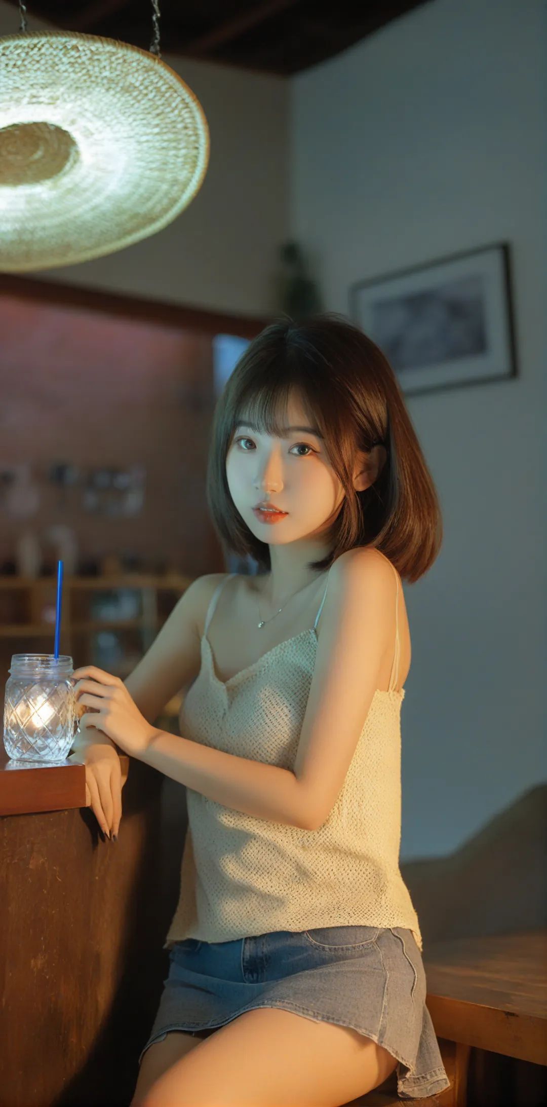 燃爆眼球！酒吧性感韩国女孩的侧身惊艳之美 - 炫图天下