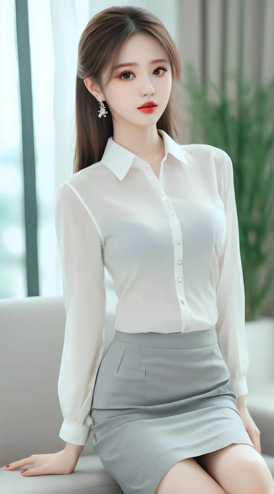 办公室职业装美女高清壁纸 - 炫图天下