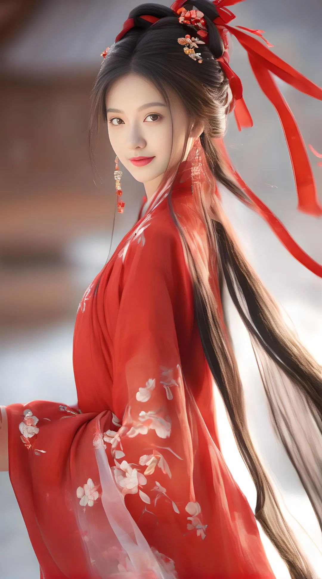 AI中国风少女 | 汉服美女新娘 娇艳动人 温婉迷人 一抹红妆诠释幸福人生 - 炫图天下