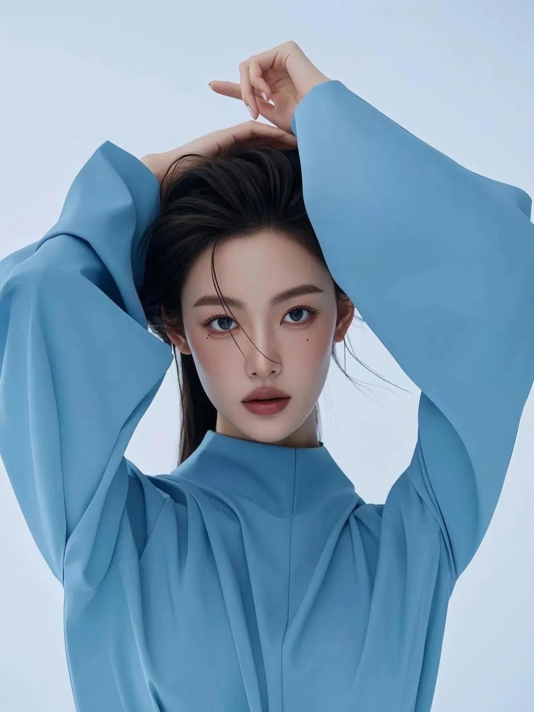 一抹浅蓝，经典时尚写真 - 炫图天下