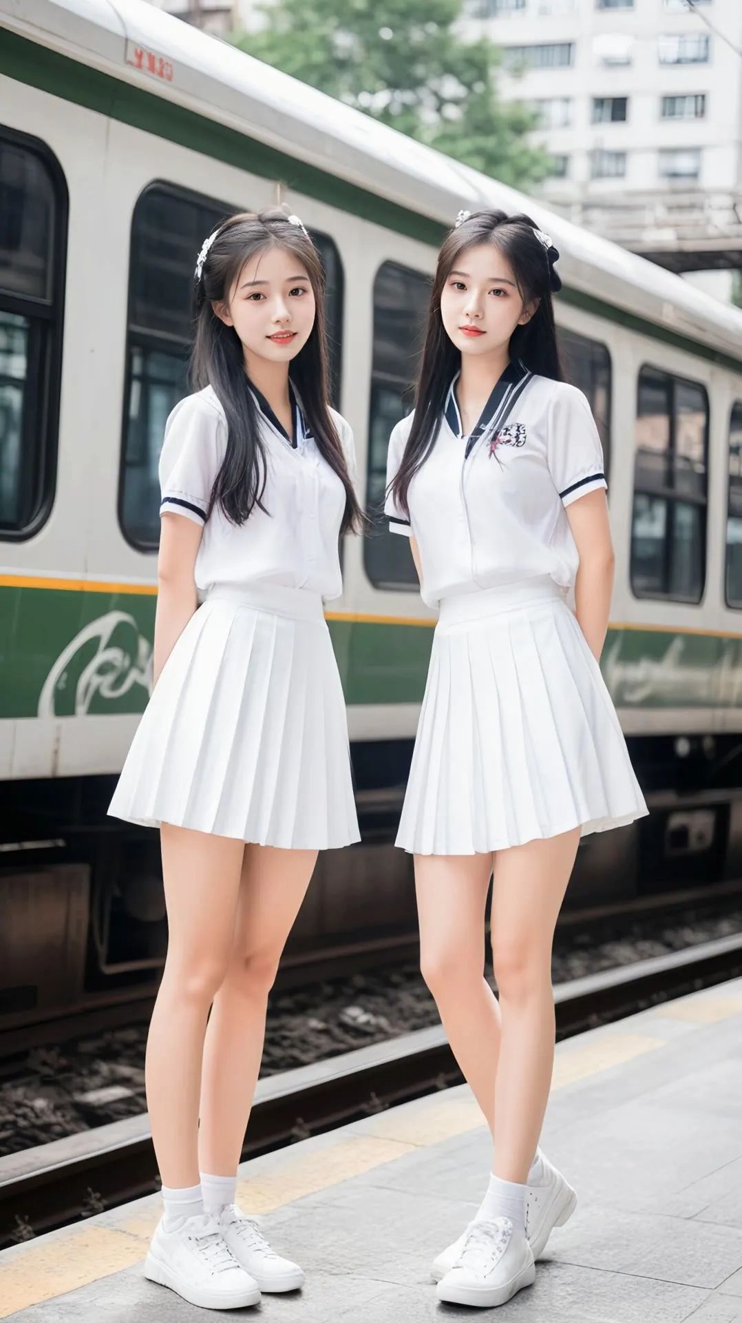 jk短裙穿搭，甜妹分享 - 炫图天下