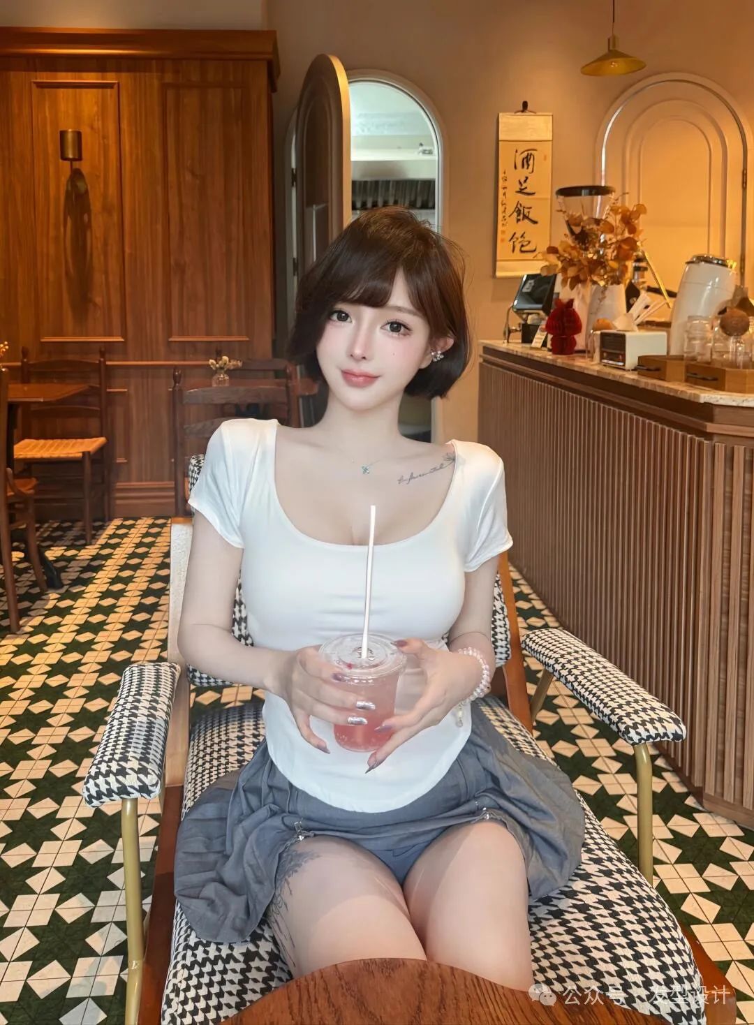 短发靓女，演绎夏日性感华章 - 炫图天下