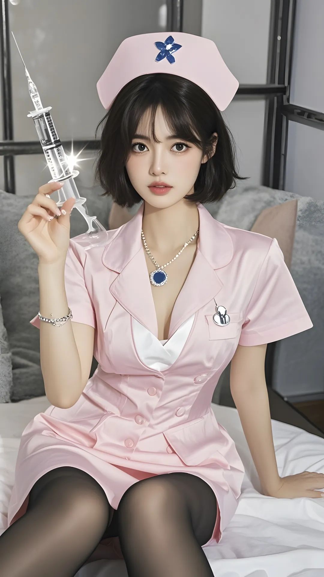 渣男壁纸｜护士姐姐在线扎针 - 炫图天下