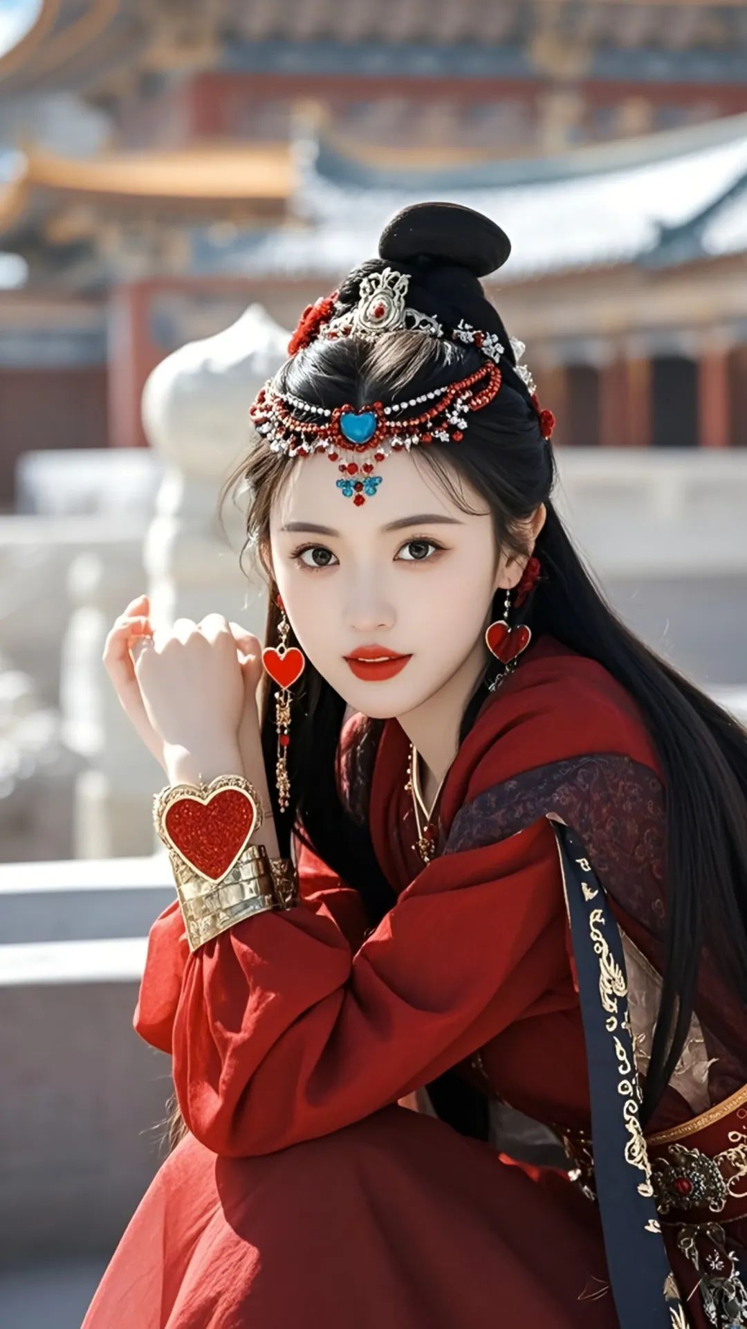 手机壁纸｜红颜一笑，百媚生辉 - 炫图天下