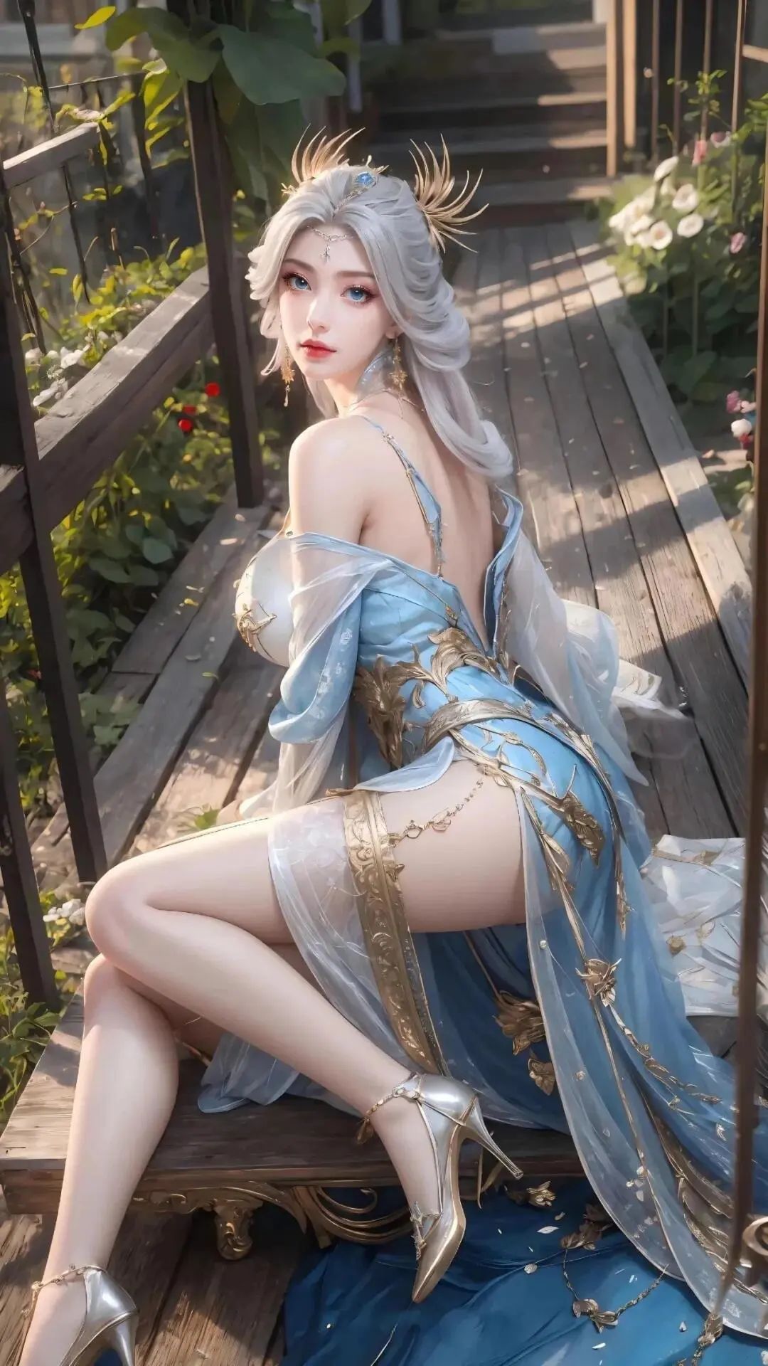 超性感超丰满的国漫女神宁雨蝶，白丝大美腿，太迷人了 - 炫图天下