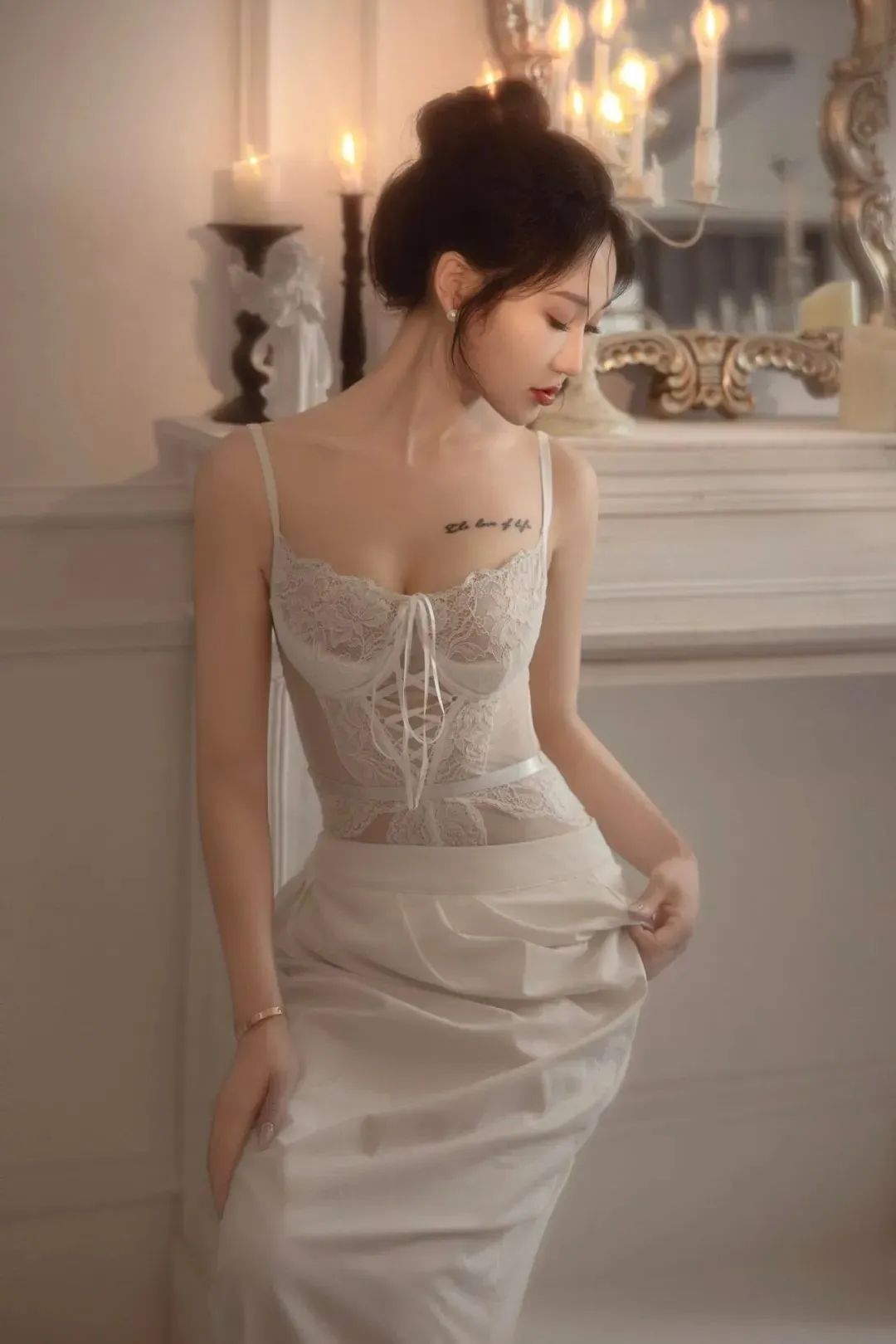 写真｜烛光下的白月光女神 - 炫图天下