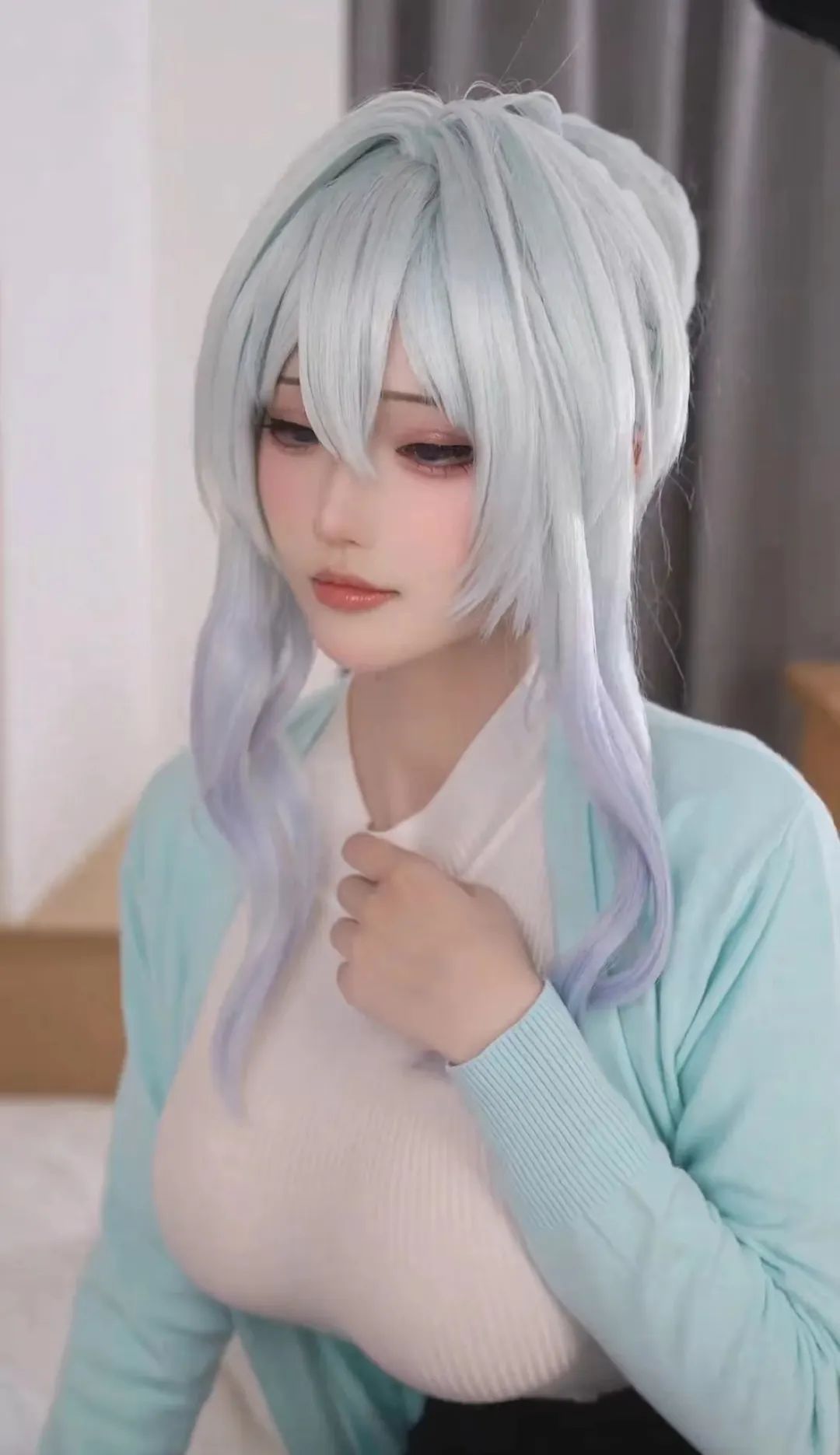 未亡人雪女cos，小姐姐的颜值太高了 - 炫图天下