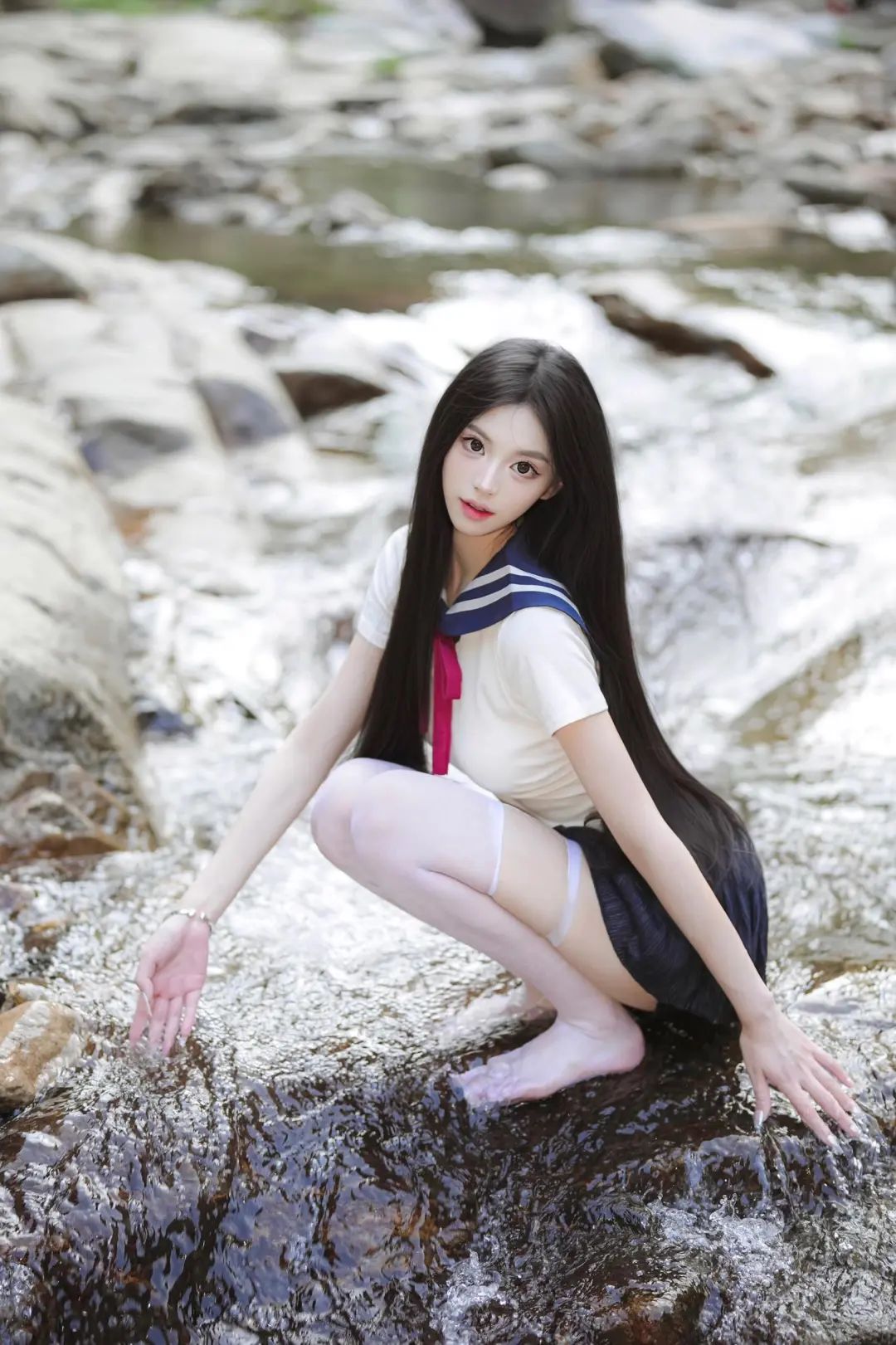 写真｜这样的JK学姐谁不迷？ - 炫图天下