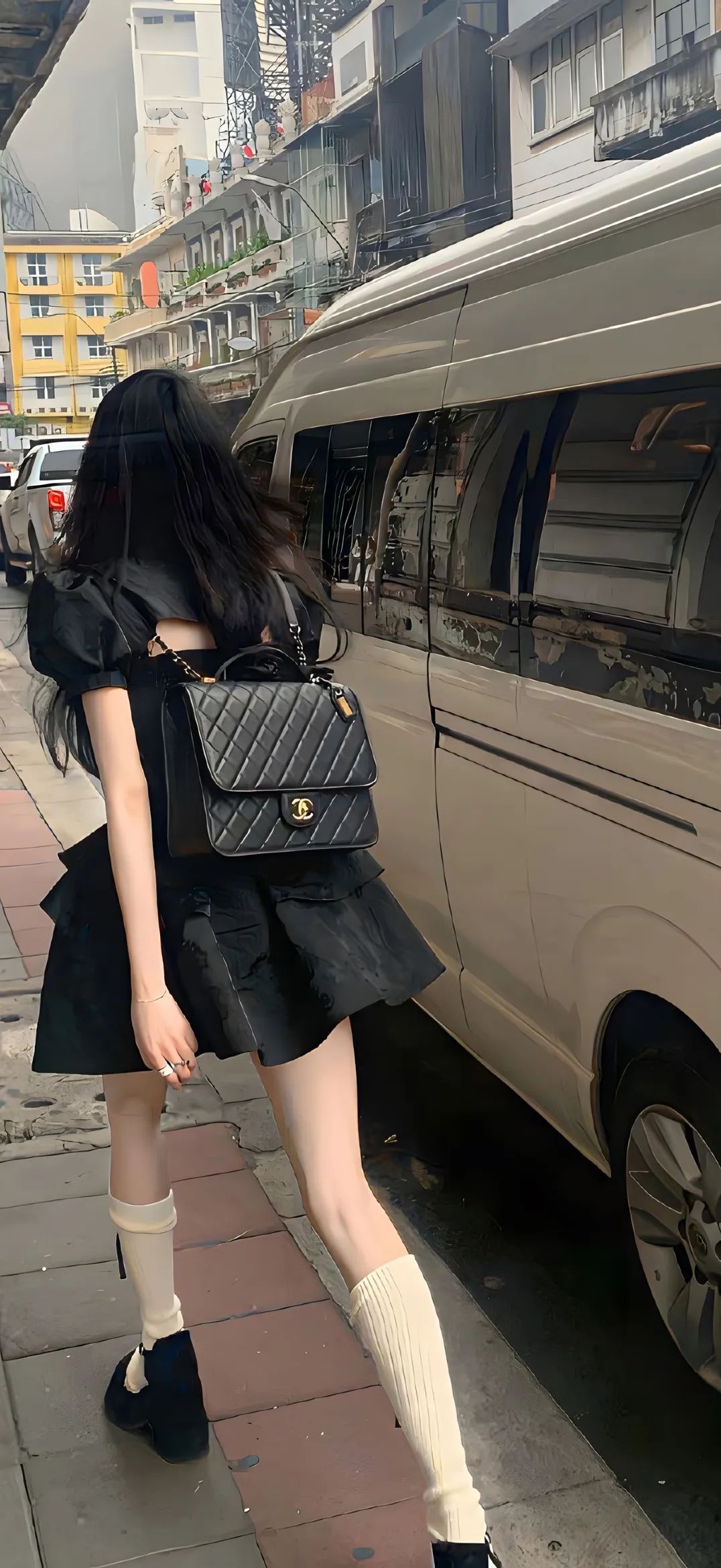 洁白无瑕的长腿美女壁纸 - 炫图天下