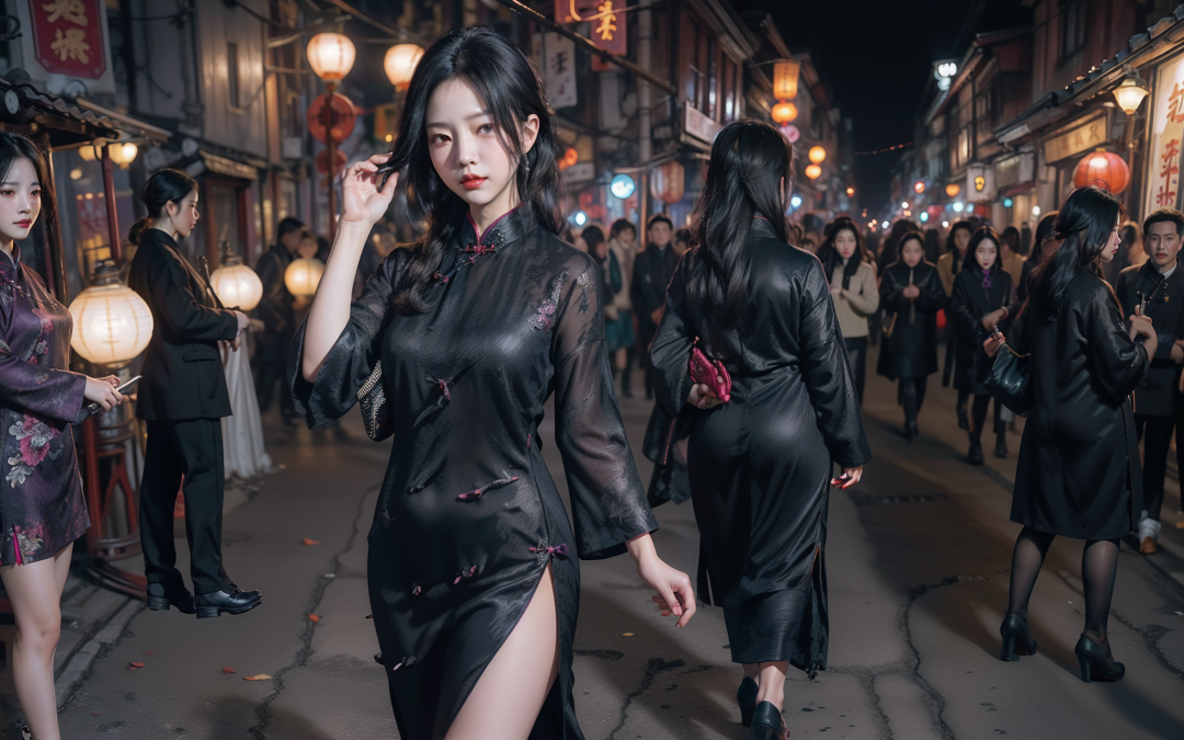 来点不一样，AI旗袍小姐姐！ - 炫图天下