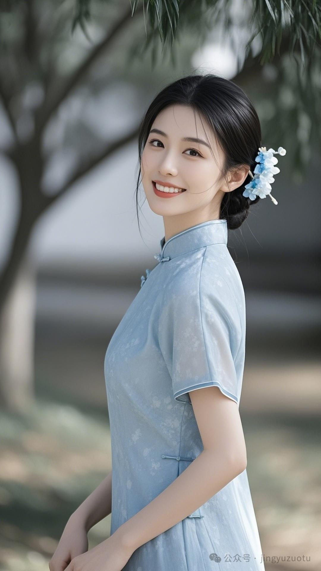 手机高清壁纸丨古风美女，惊鸿一瞥，一笑倾城 - 炫图天下