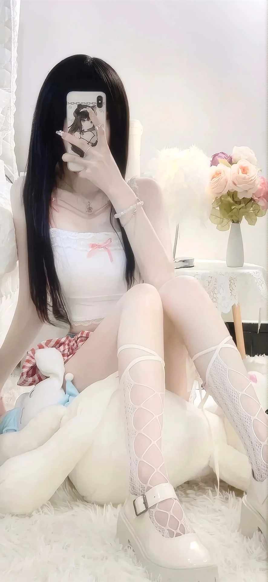 渣男壁纸｜纯欲 纯白 知性御姐 - 炫图天下