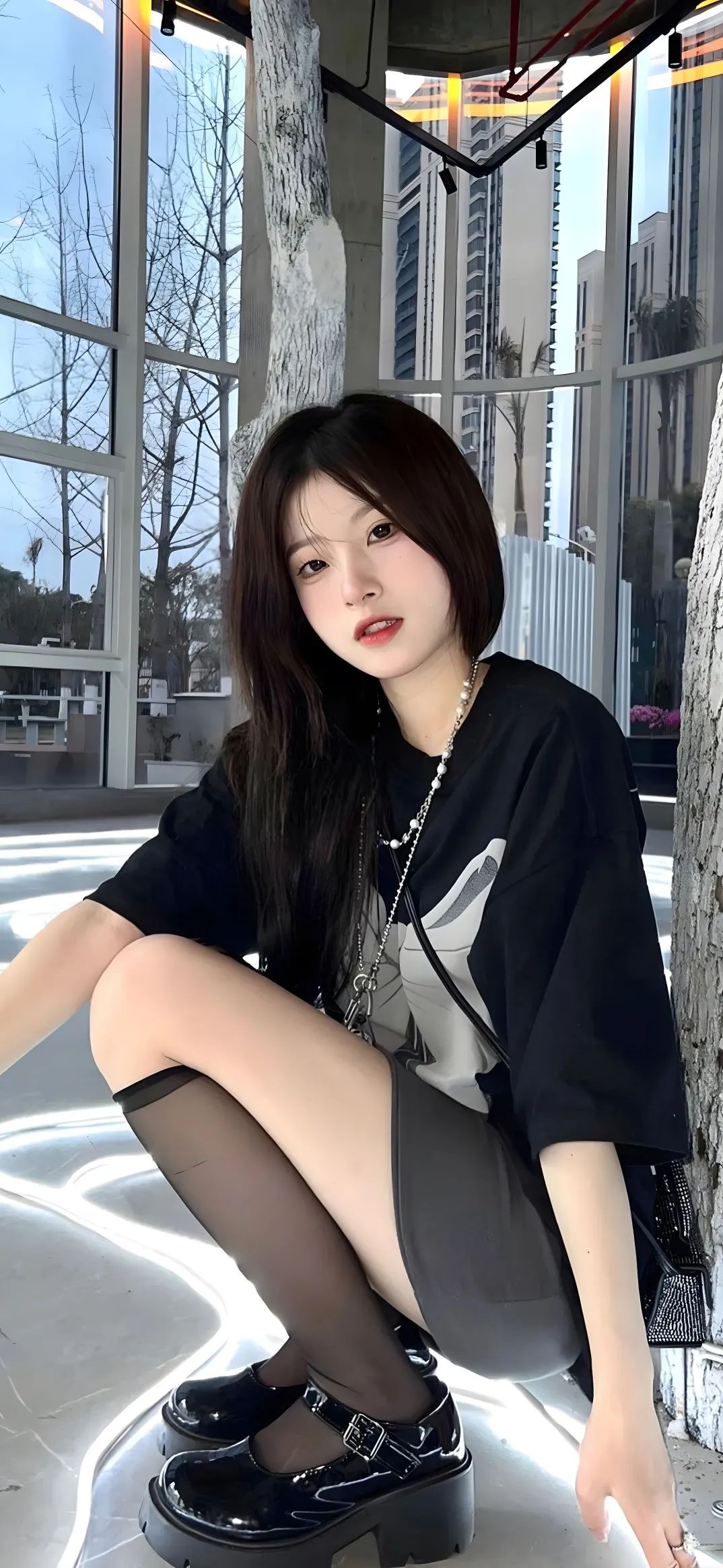 渣男壁纸 | 黑丝+包臂裙=清纯美少女 - 炫图天下