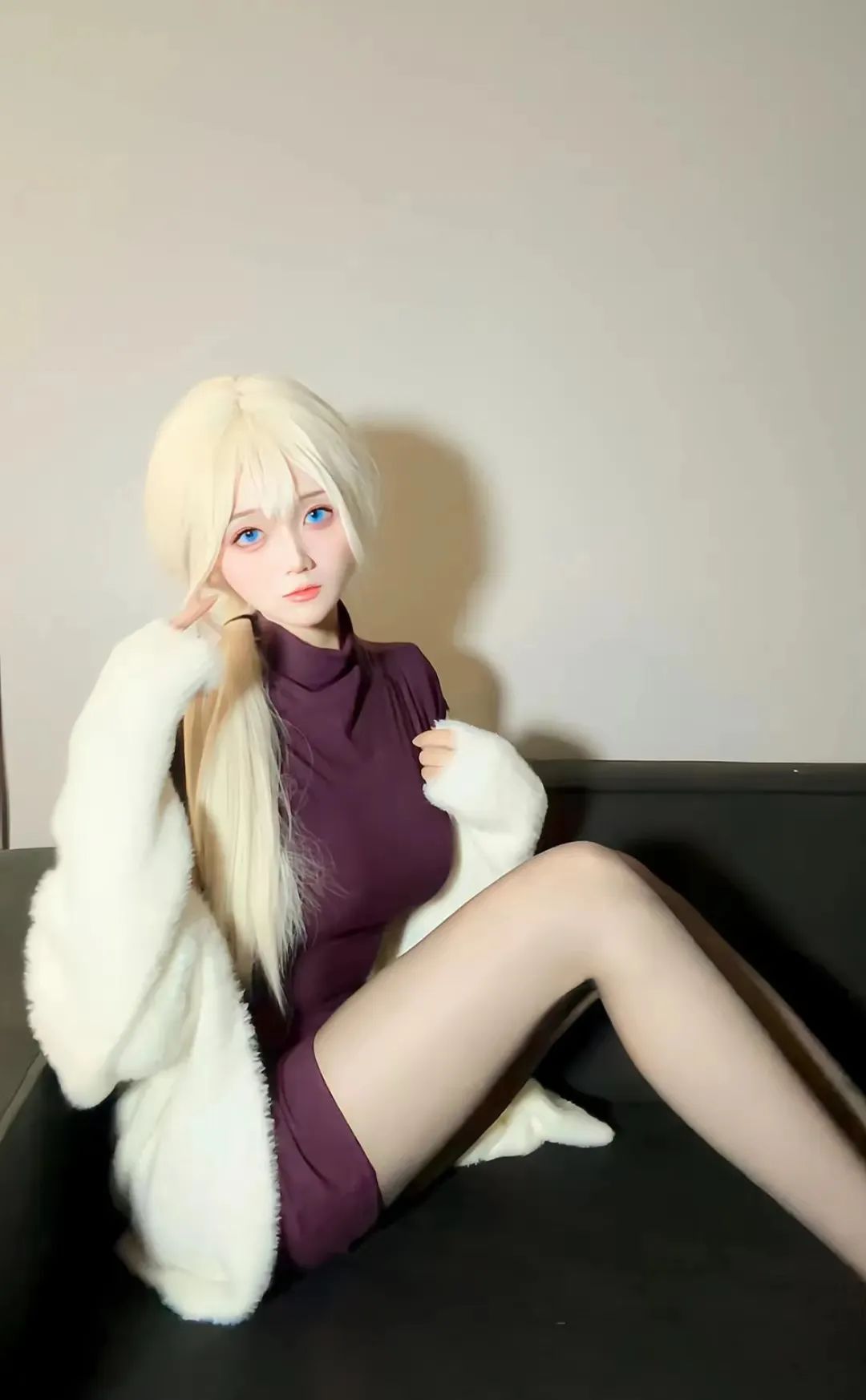 未亡人雪女cos，小姐姐颜值担当，黑丝大长腿太美了 - 炫图天下