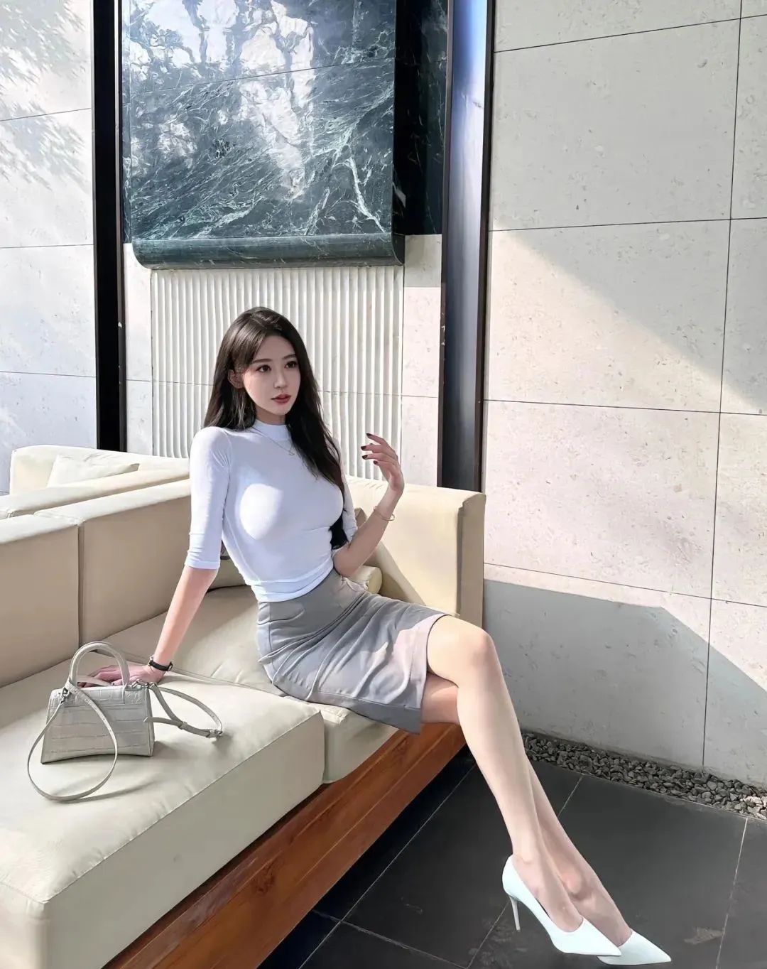 韩国第一美腿模特！完美比例！满分身材 - 炫图天下