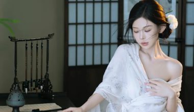 轻纱半遮香肩写真壁纸 - 炫图天下