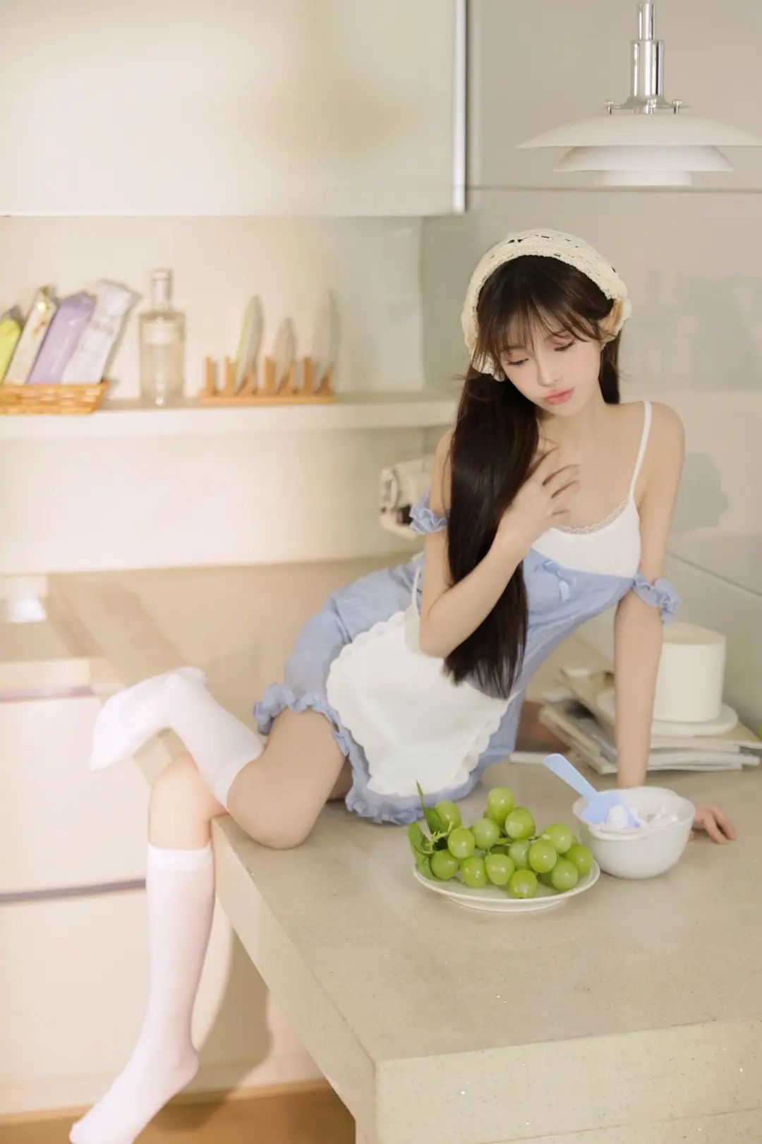 作品欣赏 | 又纯又欲的夏日小厨娘! - 炫图天下