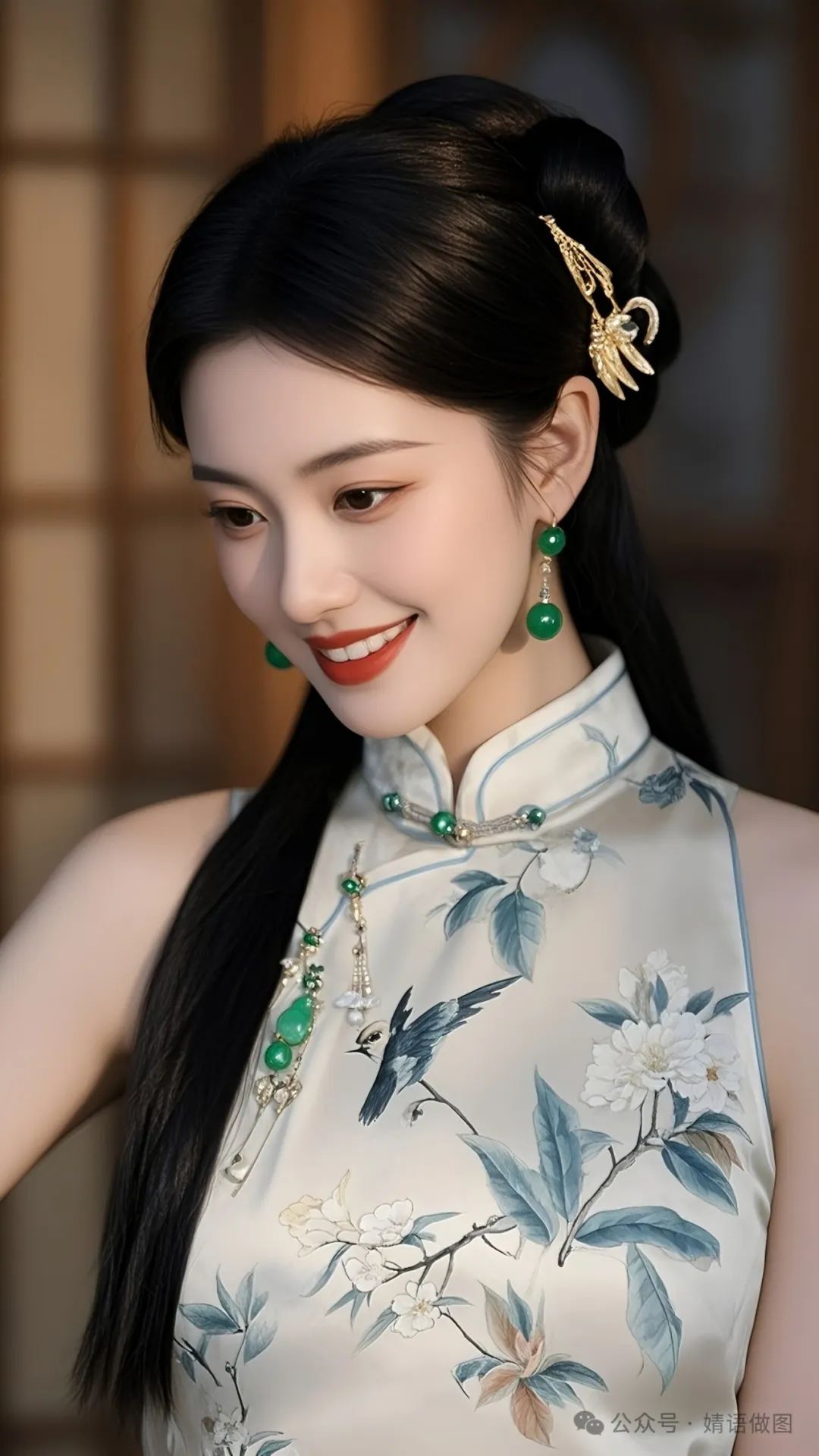 手机高清壁纸丨精致的妆容，优雅的气质，这就是佳丽 - 炫图天下