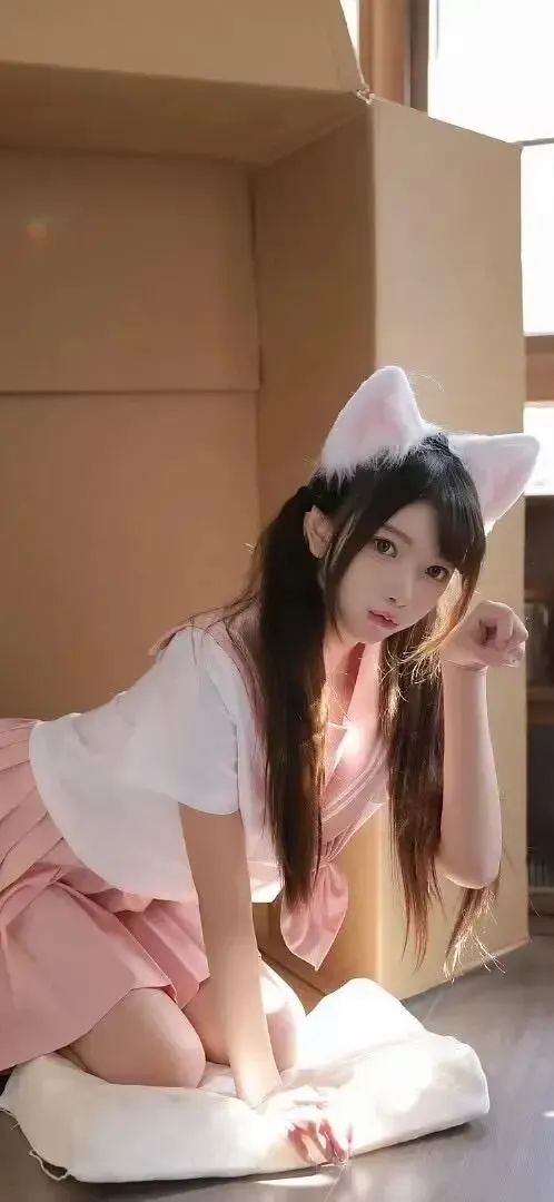 渣男壁纸｜JK 腿控 粉色小猫咪 - 炫图天下