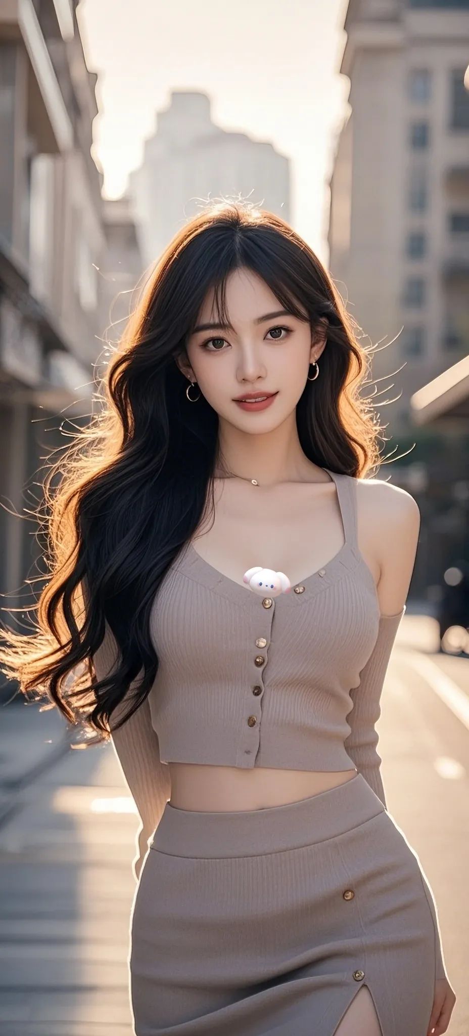 街拍清纯美女｜超清手机壁纸 - 炫图天下