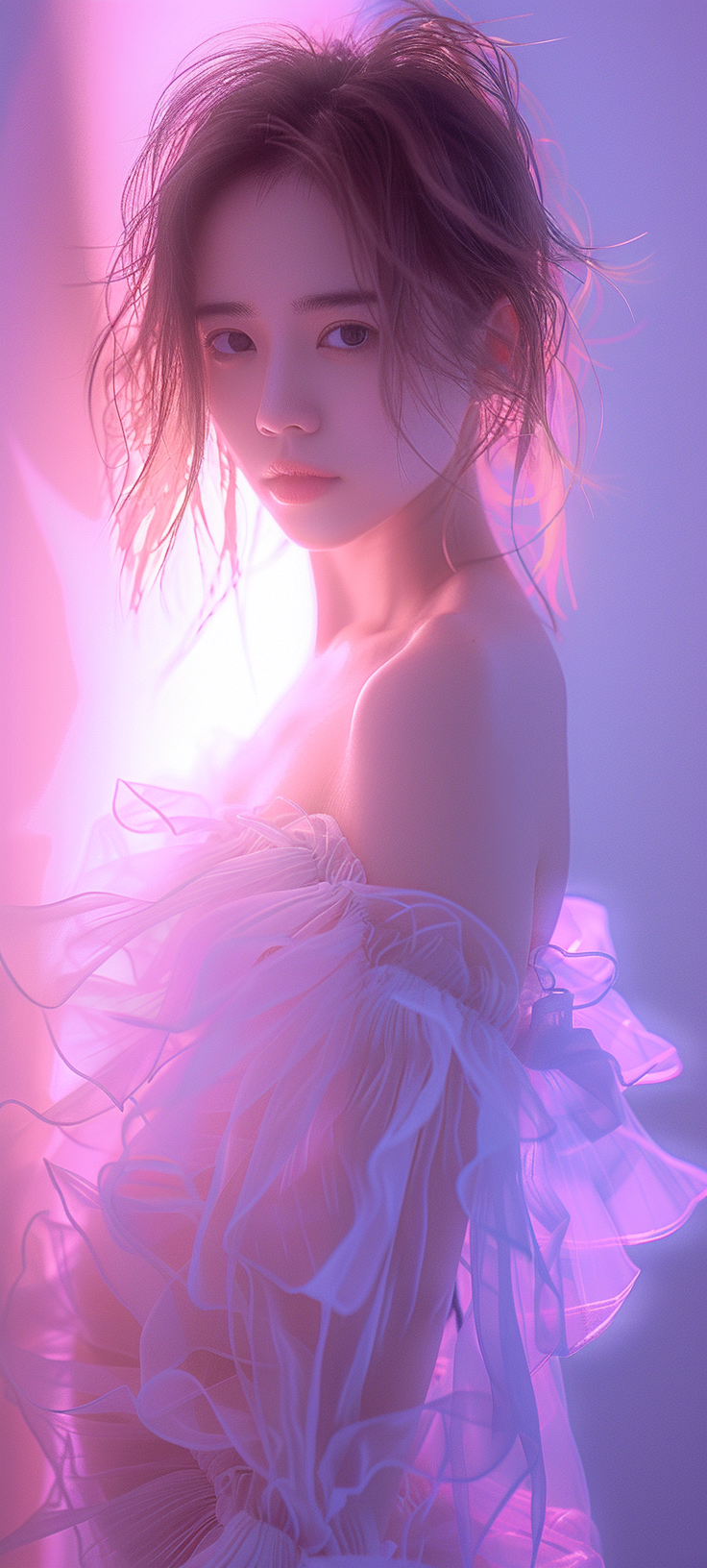 紫色系美女壁纸 - 炫图天下