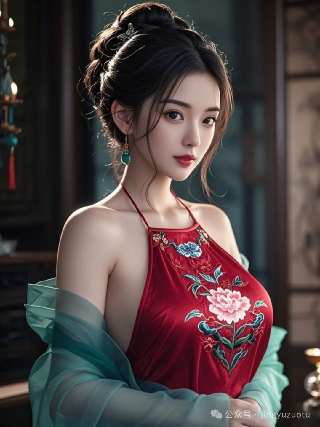古风美女，冬日雅韵，出水芙蓉 - 炫图天下