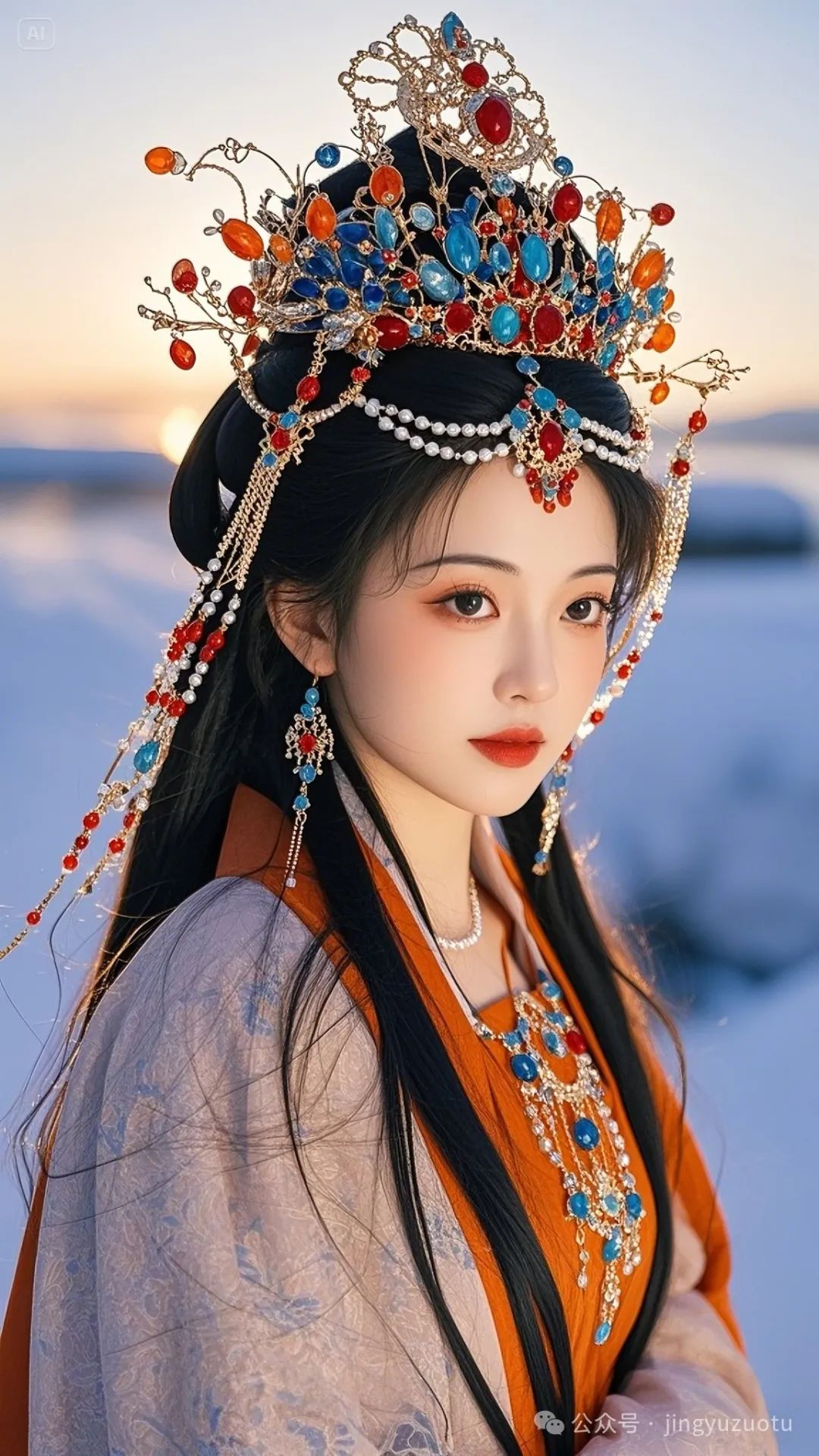 手机高清壁纸丨汉代王昭君，沉鱼落雁之容 - 炫图天下
