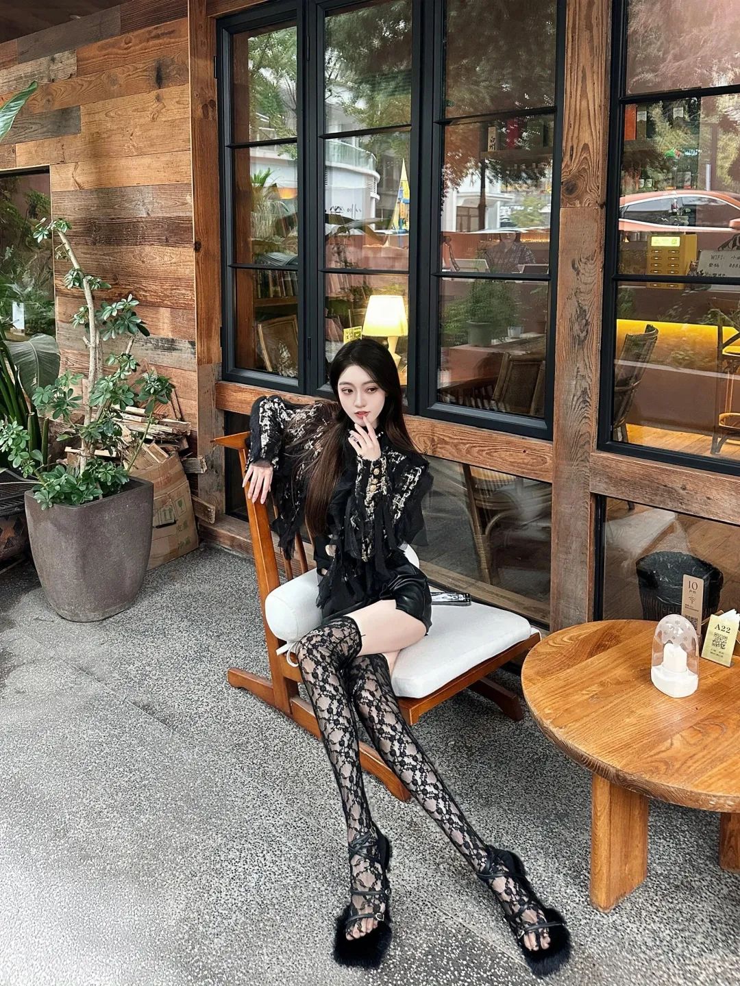 写真｜超拽模特御姐黑丝大长腿 - 炫图天下