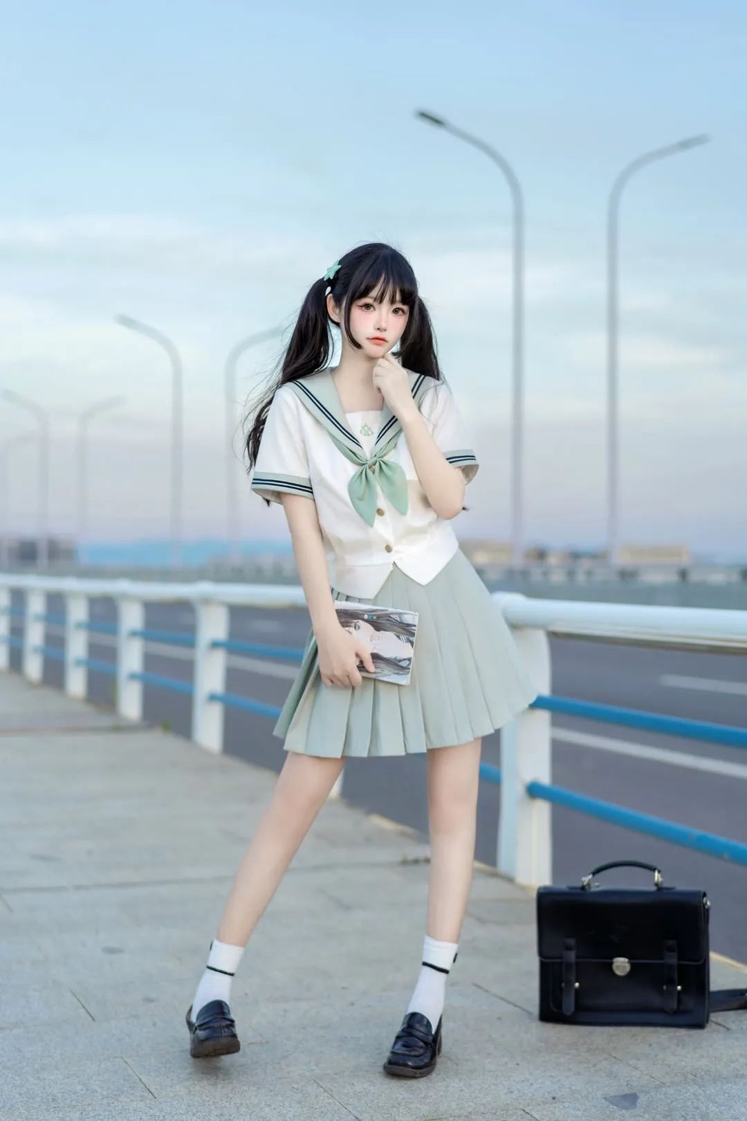 清纯萝莉jk制服写真壁纸 - 炫图天下