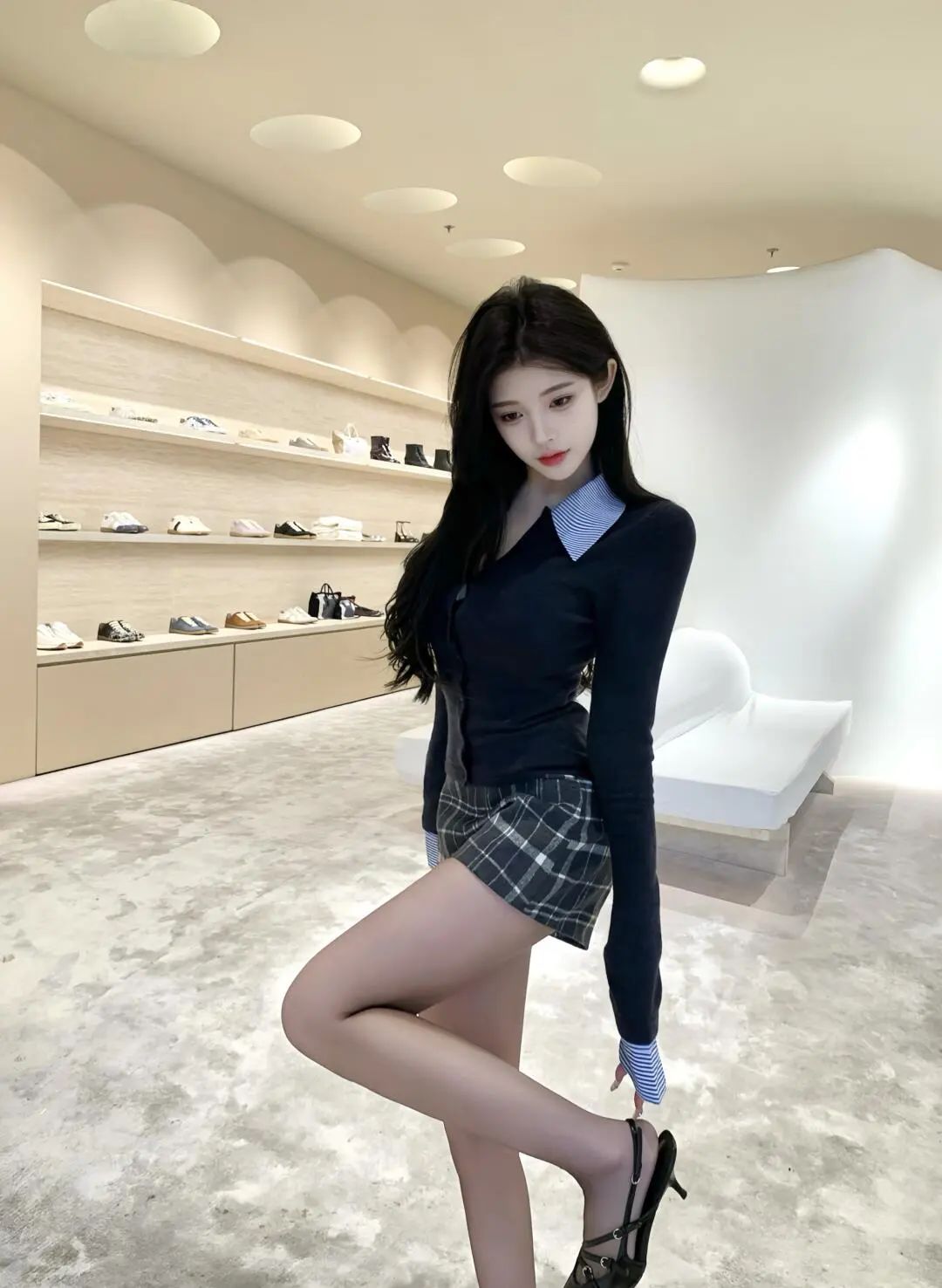 美女 | 做个温柔的美女子，黑丝高跟御姐类型 - 炫图天下