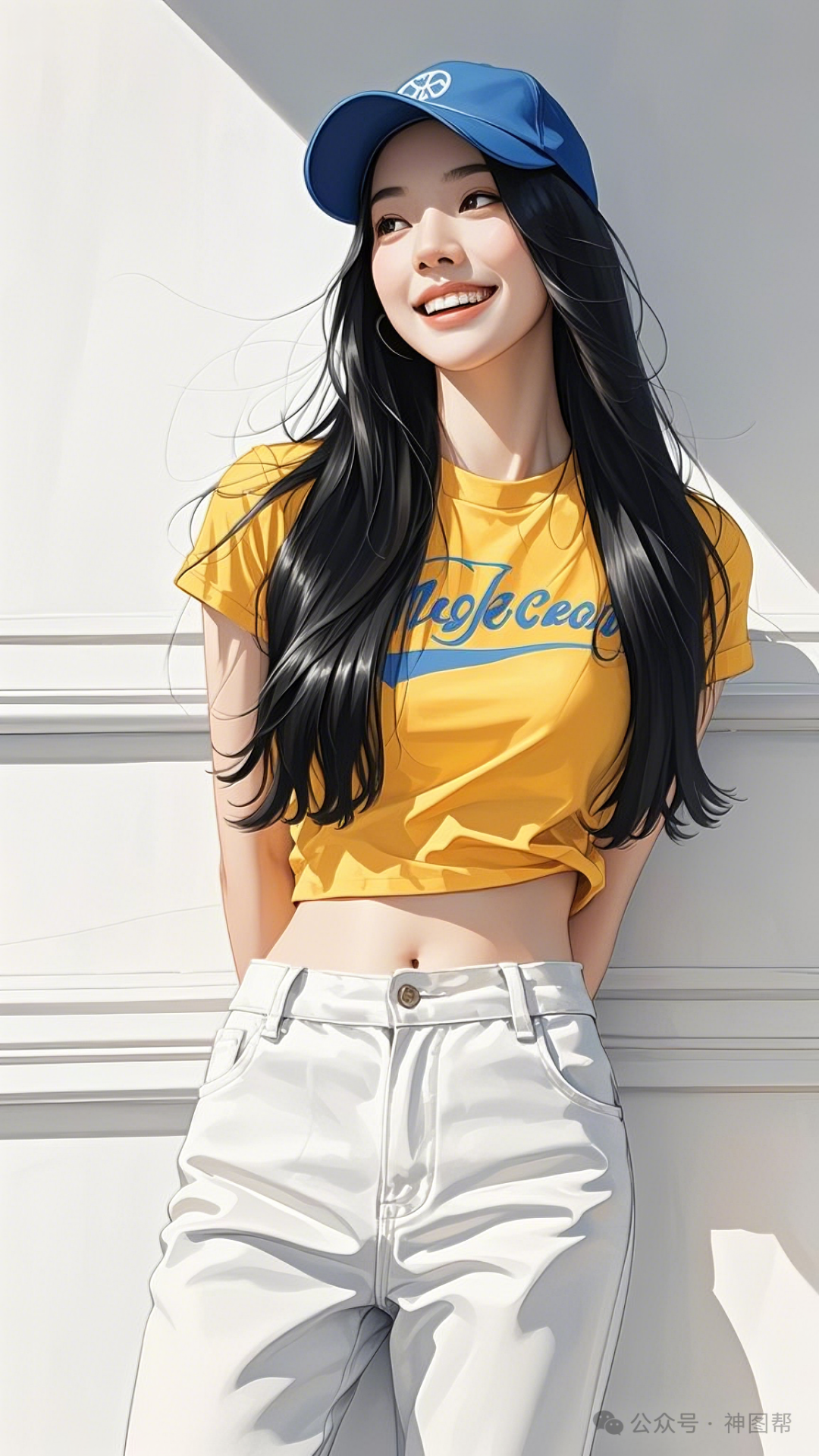 彩铅画美女写真｜高清超清手机壁纸 - 炫图天下