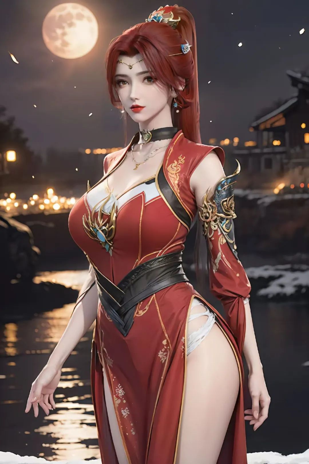 国漫女神：皮肤白皙如雪，气质仪态万千的火灵儿 - 炫图天下