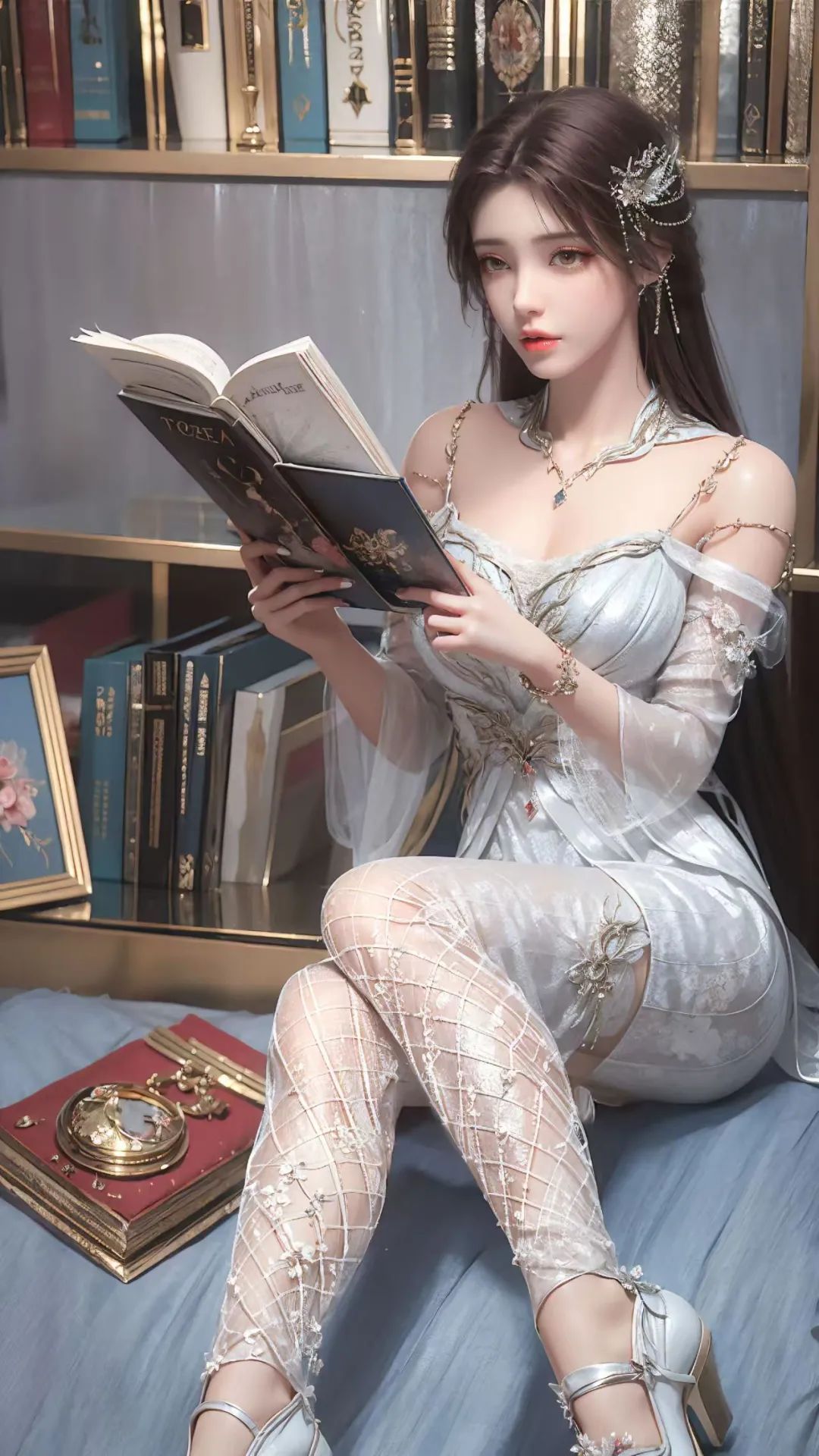 完美世界：白衣长裙火灵儿，这逆天颜值和皙白长腿，就像仙女一样美 - 炫图天下