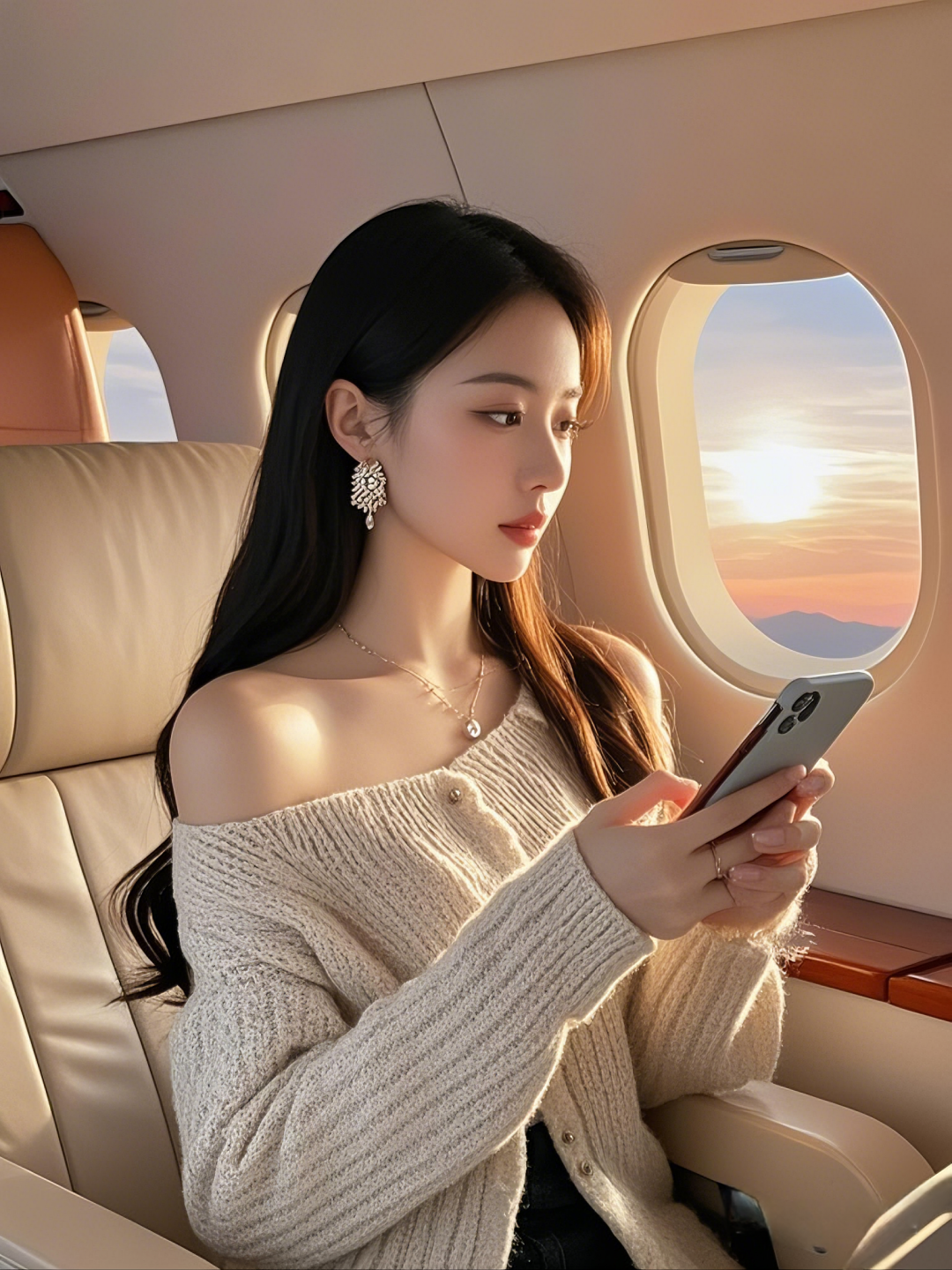 美女 ｜ 夕阳伴飞，惬意舒适。 - 炫图天下