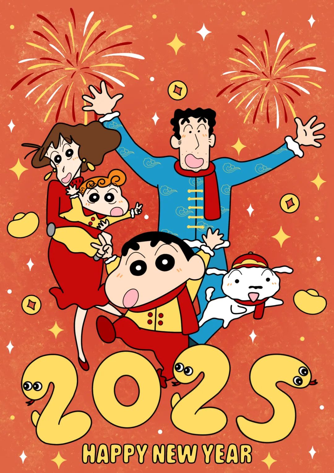 蜡笔小新2025蛇年月计划表来啦！1-6月pdf版 - 炫图天下