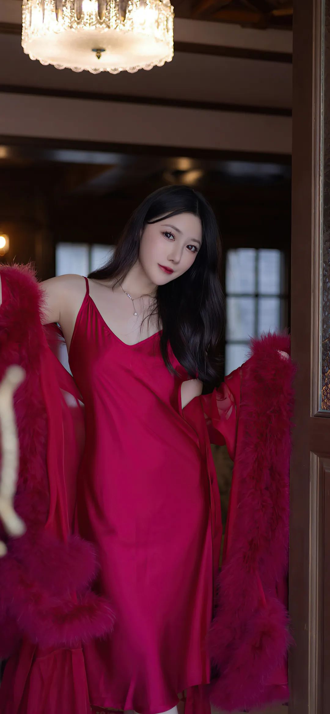 渣男壁纸丨身材火辣女郎鱼子酱睡裙穿搭 - 炫图天下