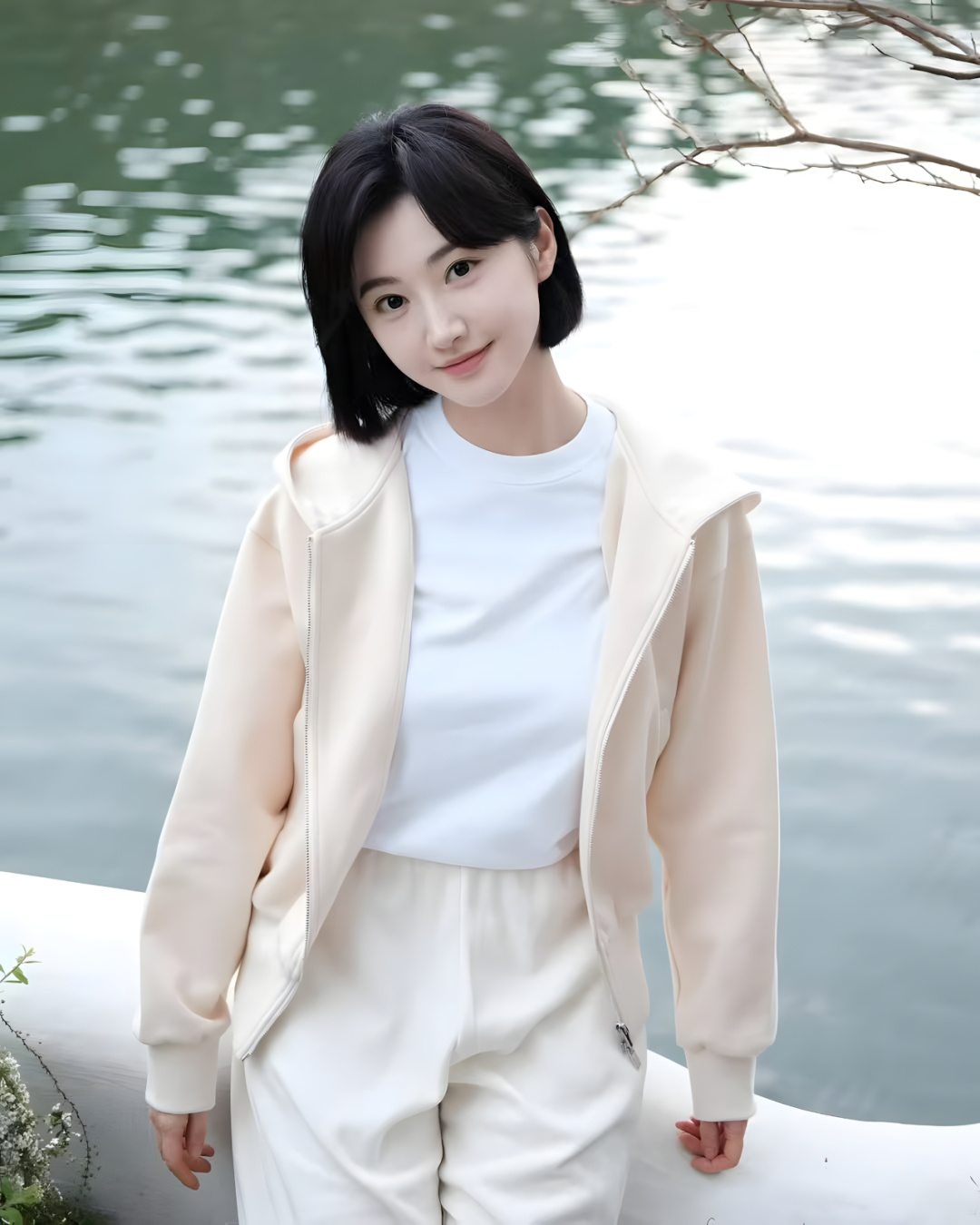 少女感满满！甜美女神景甜的绝美户外照！ - 炫图天下
