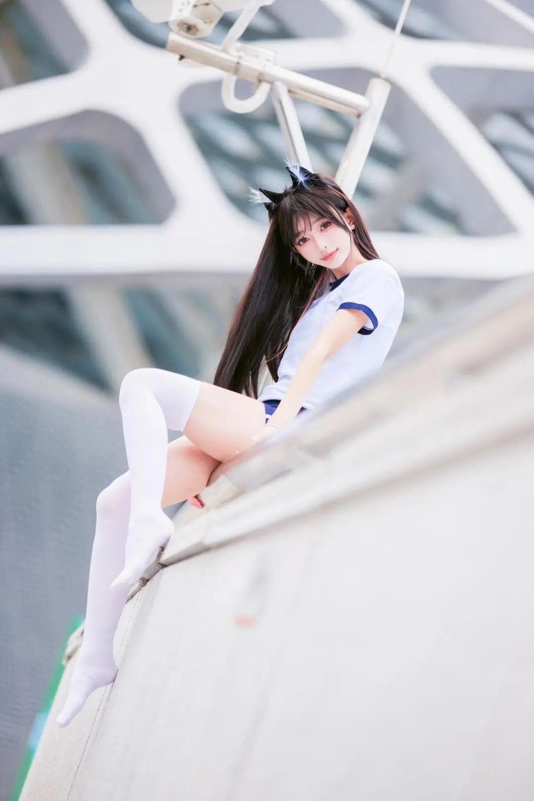 写真 | 室外猫娘体操服写真 - 炫图天下