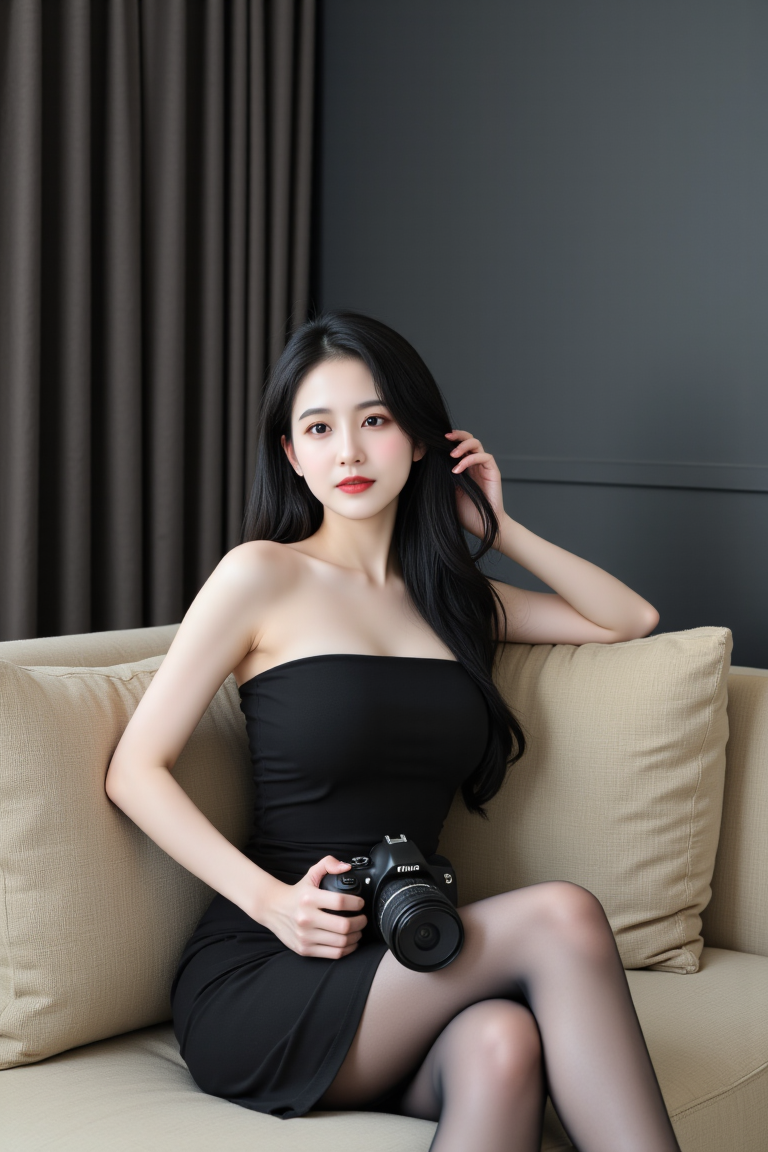 壁纸丨镜头背后的她，优雅与自信并存 - 炫图天下