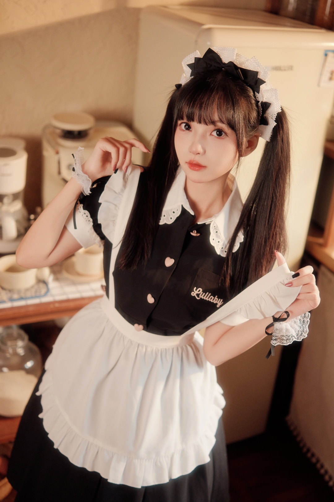 第246期 白丝双马尾女仆装，棒~ - 炫图天下