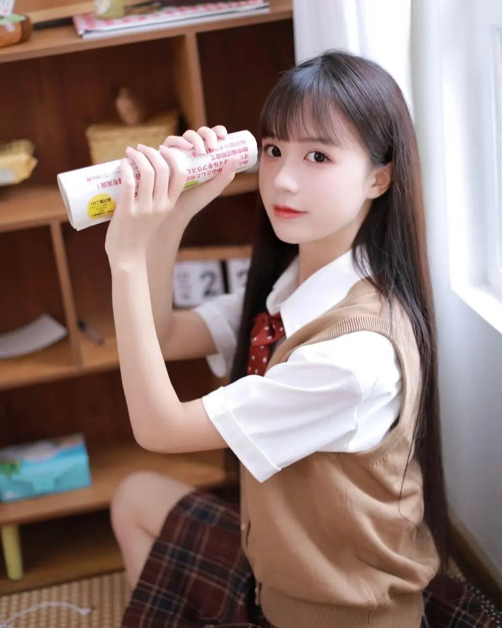 写真 | 学院风穿搭美到冒泡 - 炫图天下