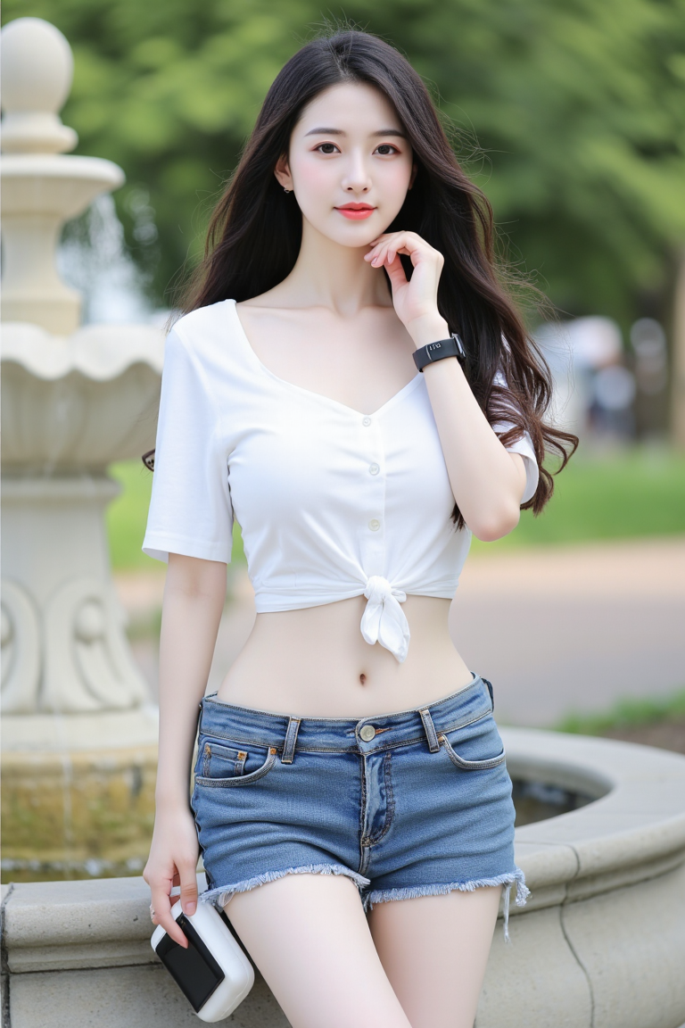 美女壁纸丨夏日的清风，轻盈如她 - 炫图天下