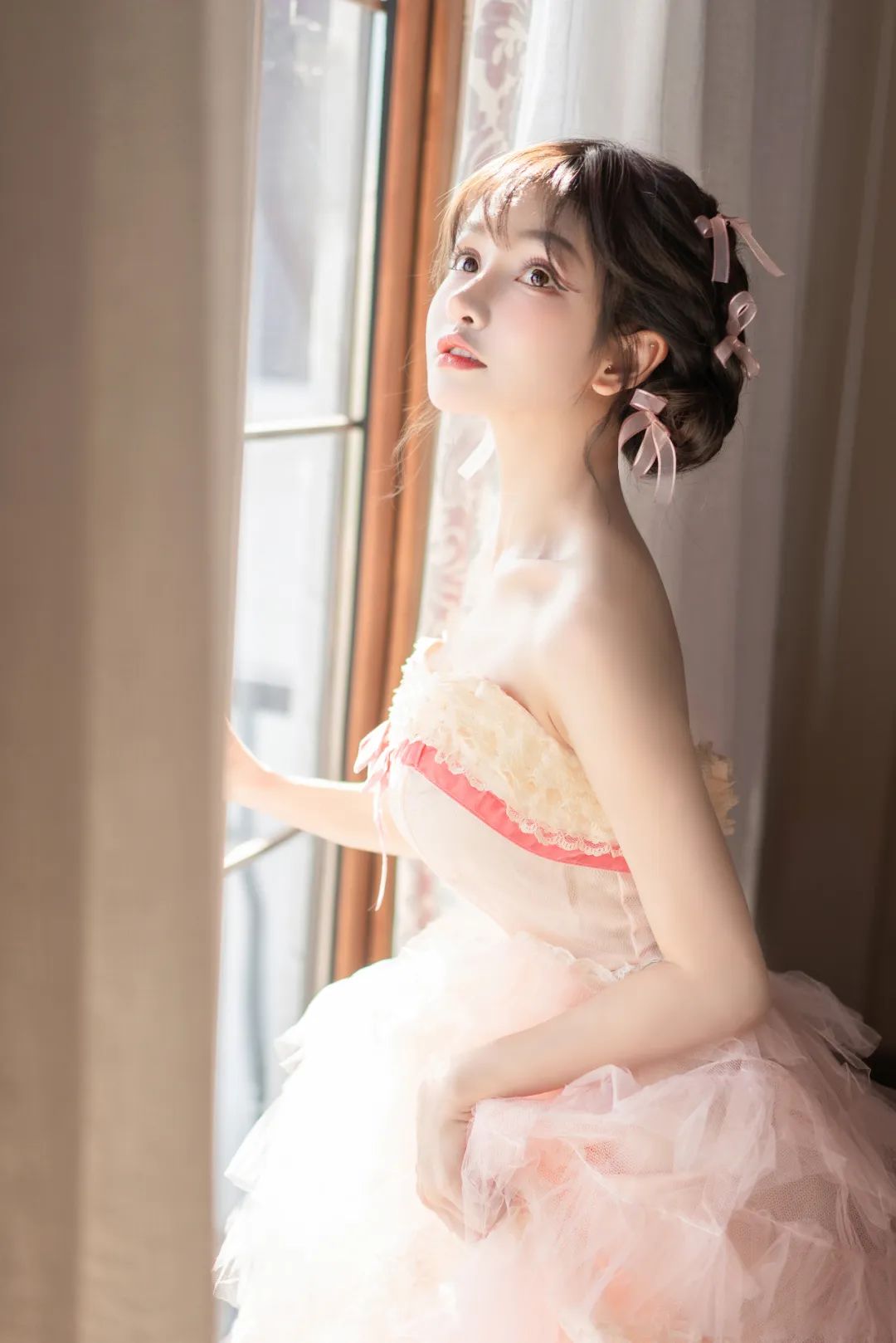 壁纸，粉色少女 - 炫图天下
