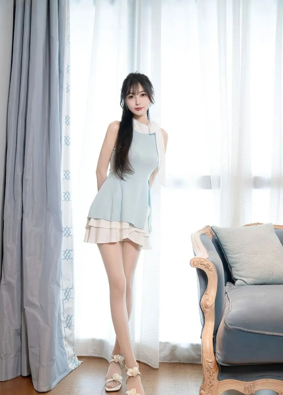 美女|邻家妹妹的宅家日常！纯欲风写真流出，这抹白月光治愈了整个夏天 - 炫图天下