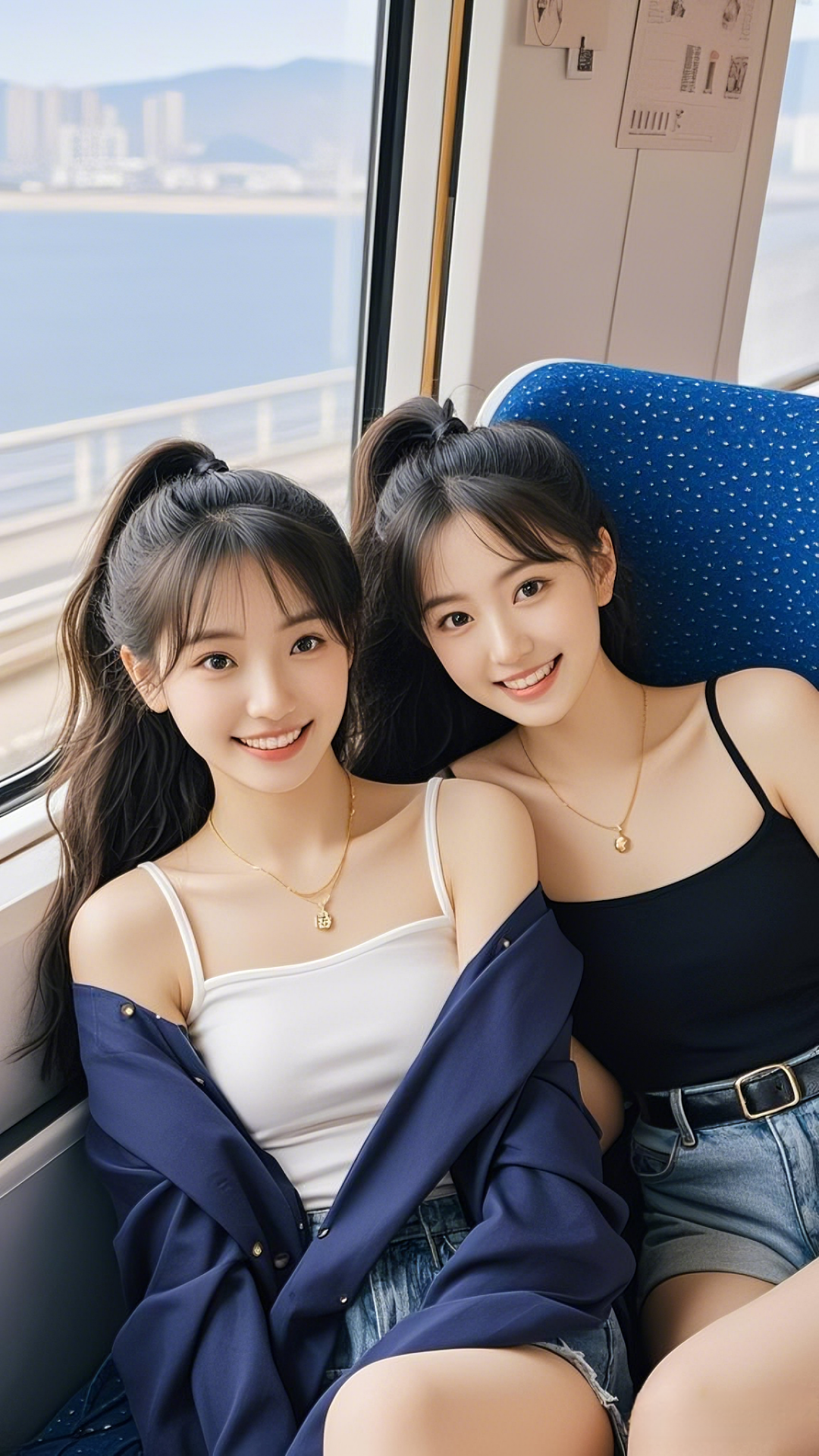 美女壁纸｜孪生姐妹，绝代双花 - 炫图天下